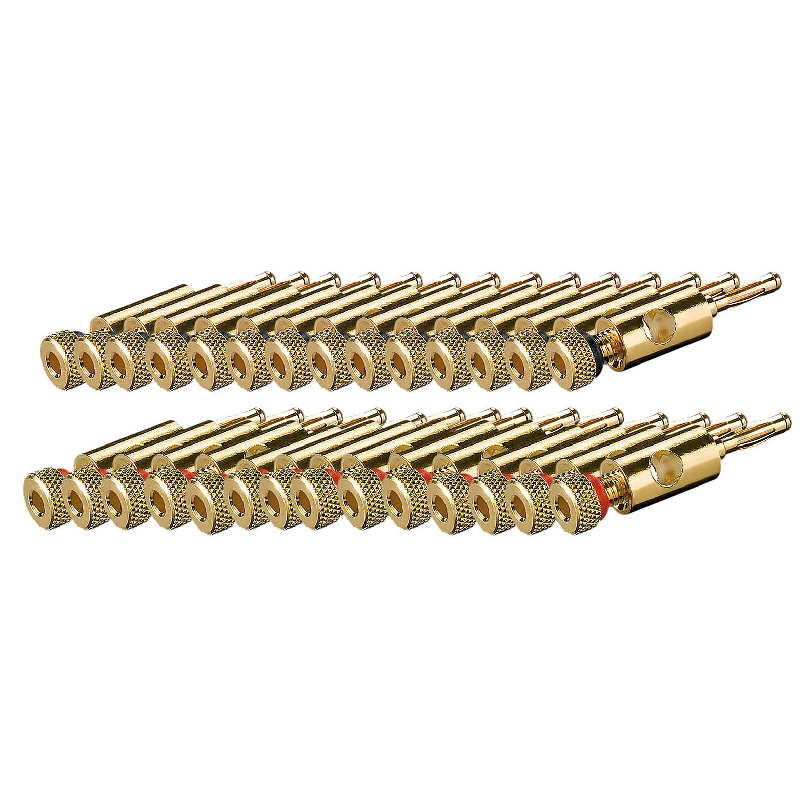 Adaptateur audio Fiches bananes pour installation 7.1 (par 28) - Autre vue