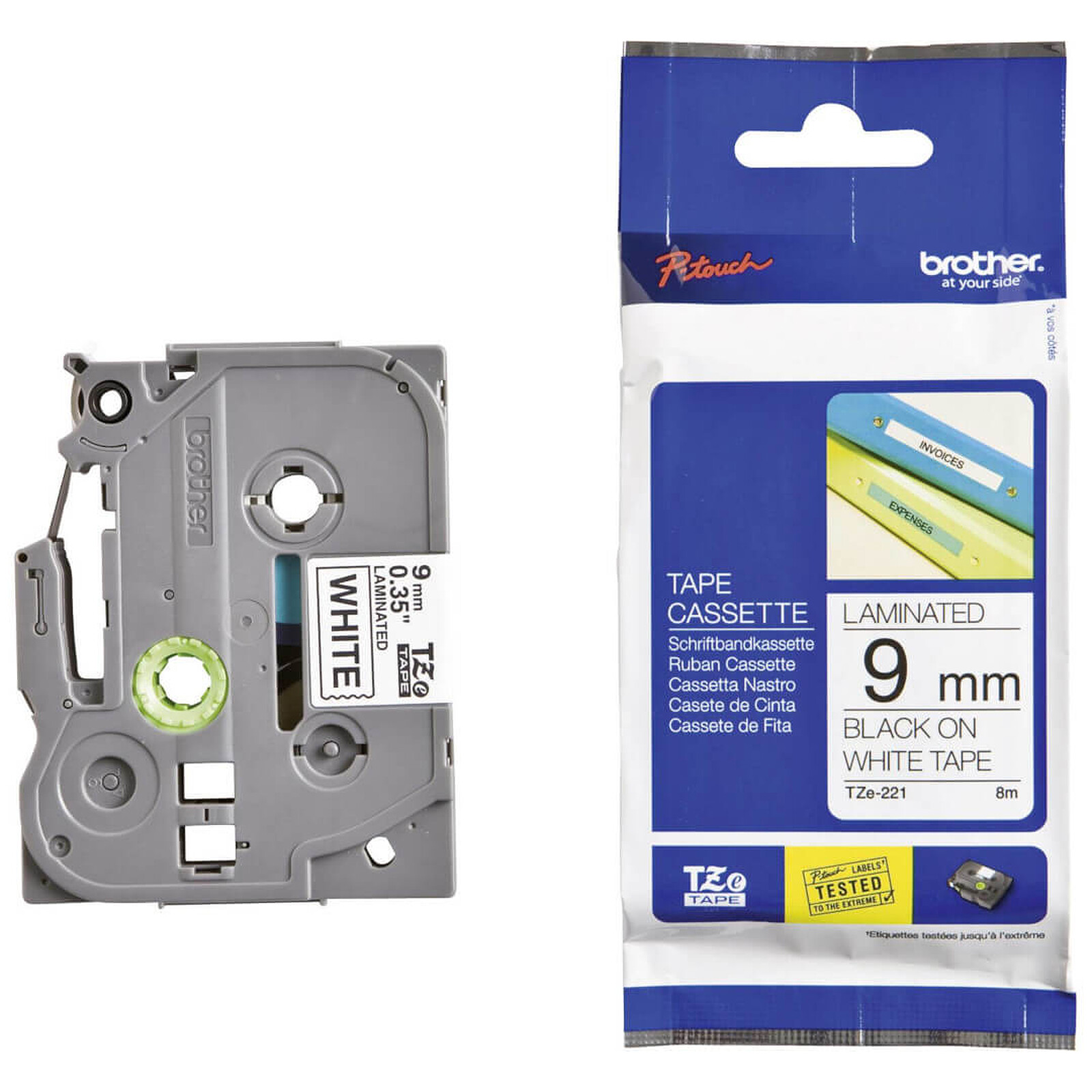 Papier imprimante Brother TZE 221 - Autre vue