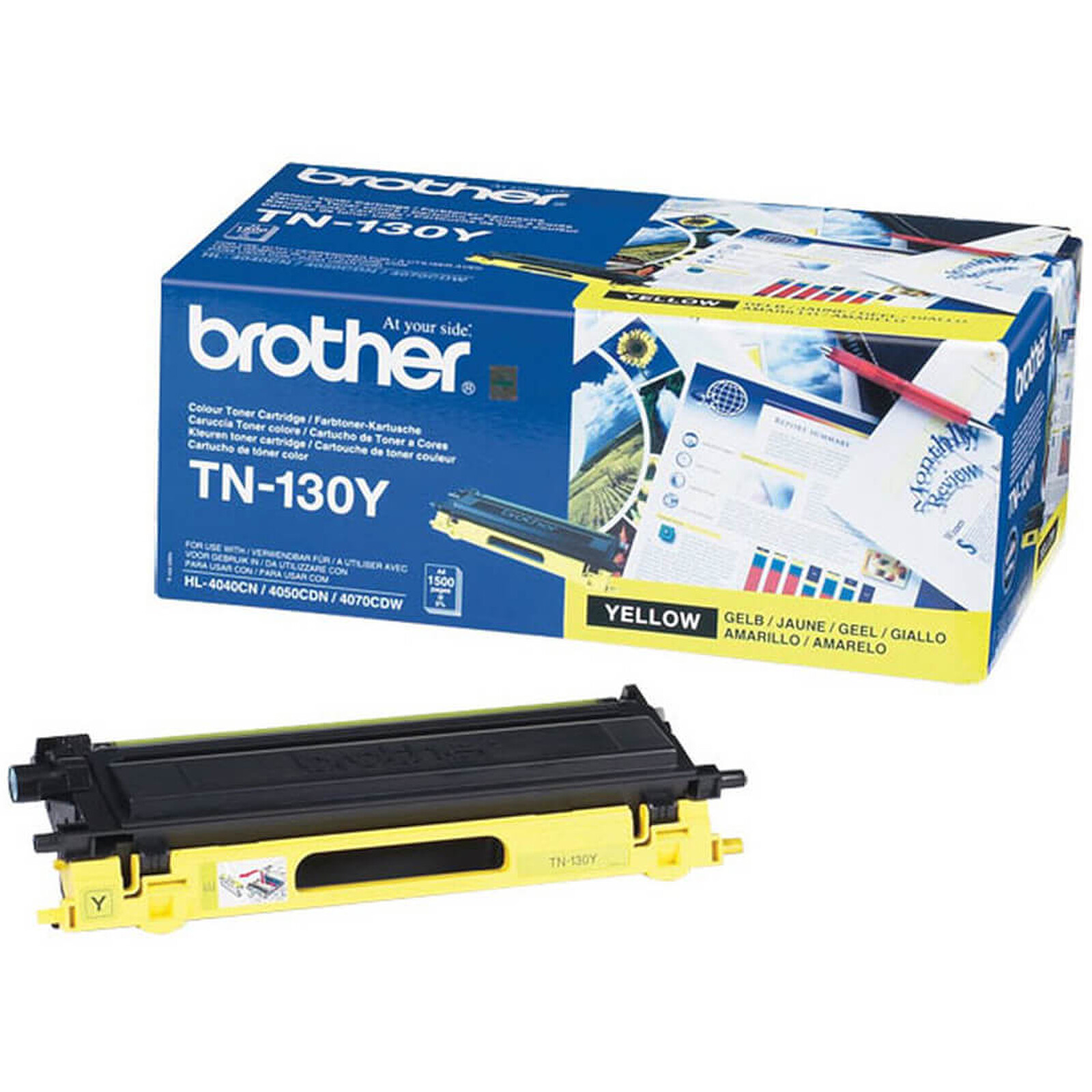 Toner Brother TN-130Y - Jaune - Autre vue