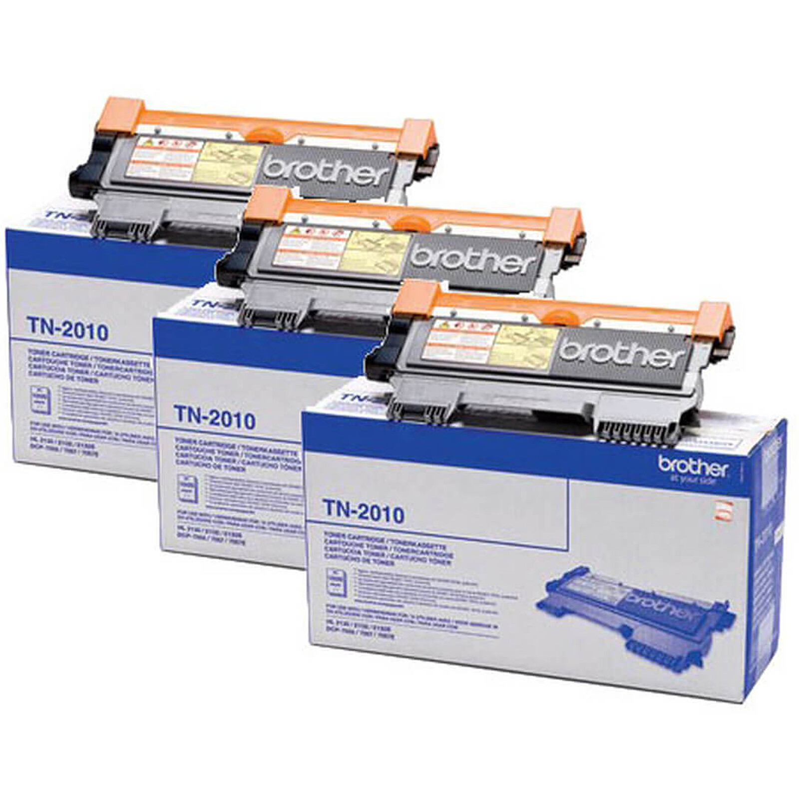 Toner Brother TN-2010 - Noir Pack Trio - Autre vue