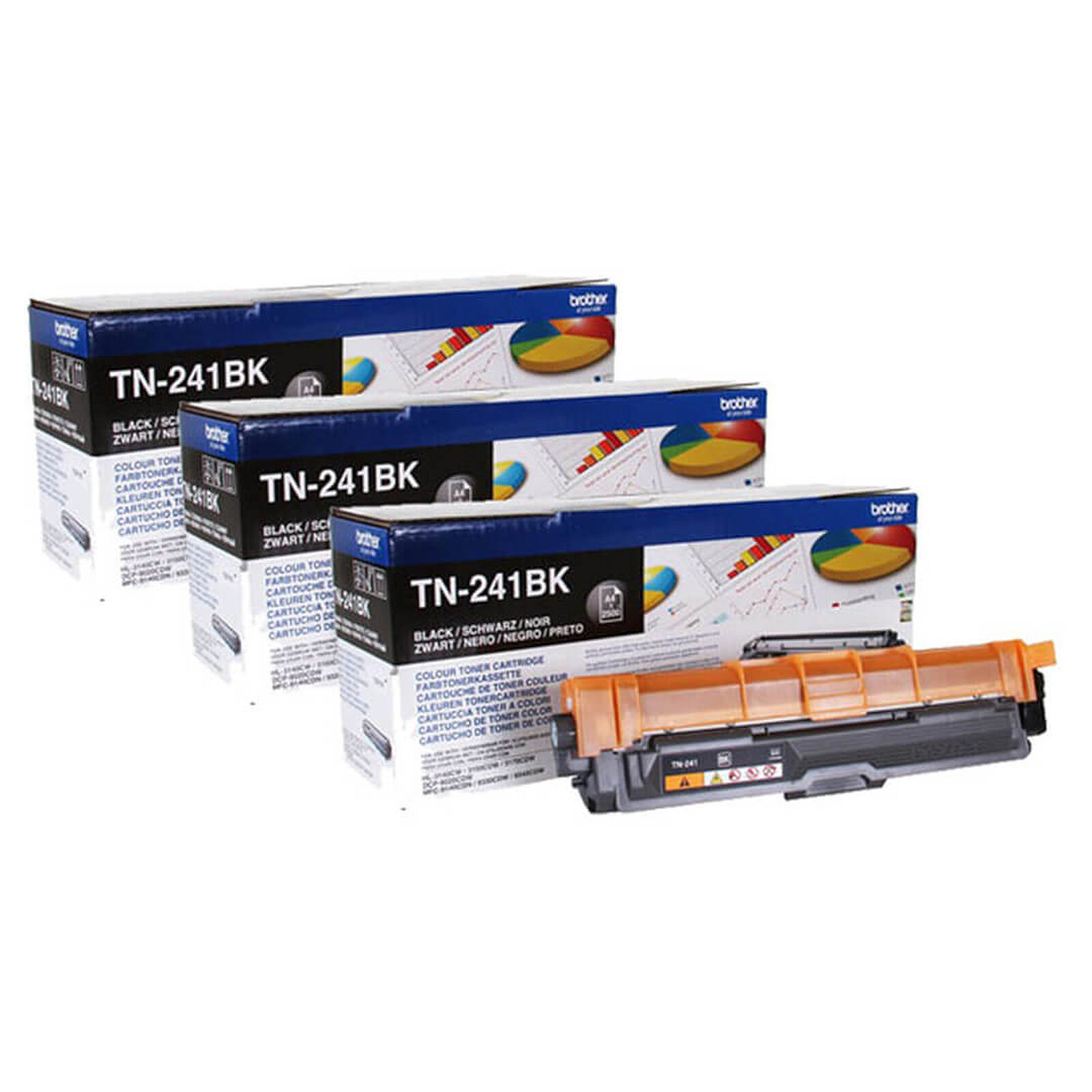 Toner Brother TN-241 - Noir Pack Trio - Autre vue