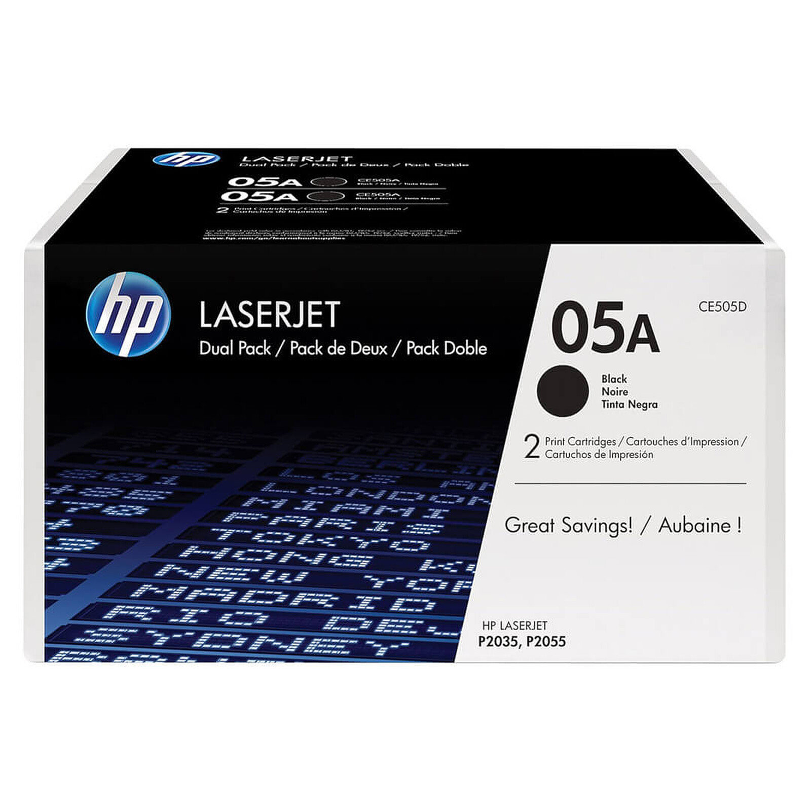Toner HP 05A (CE505D) - Noir Pack Duo - Autre vue