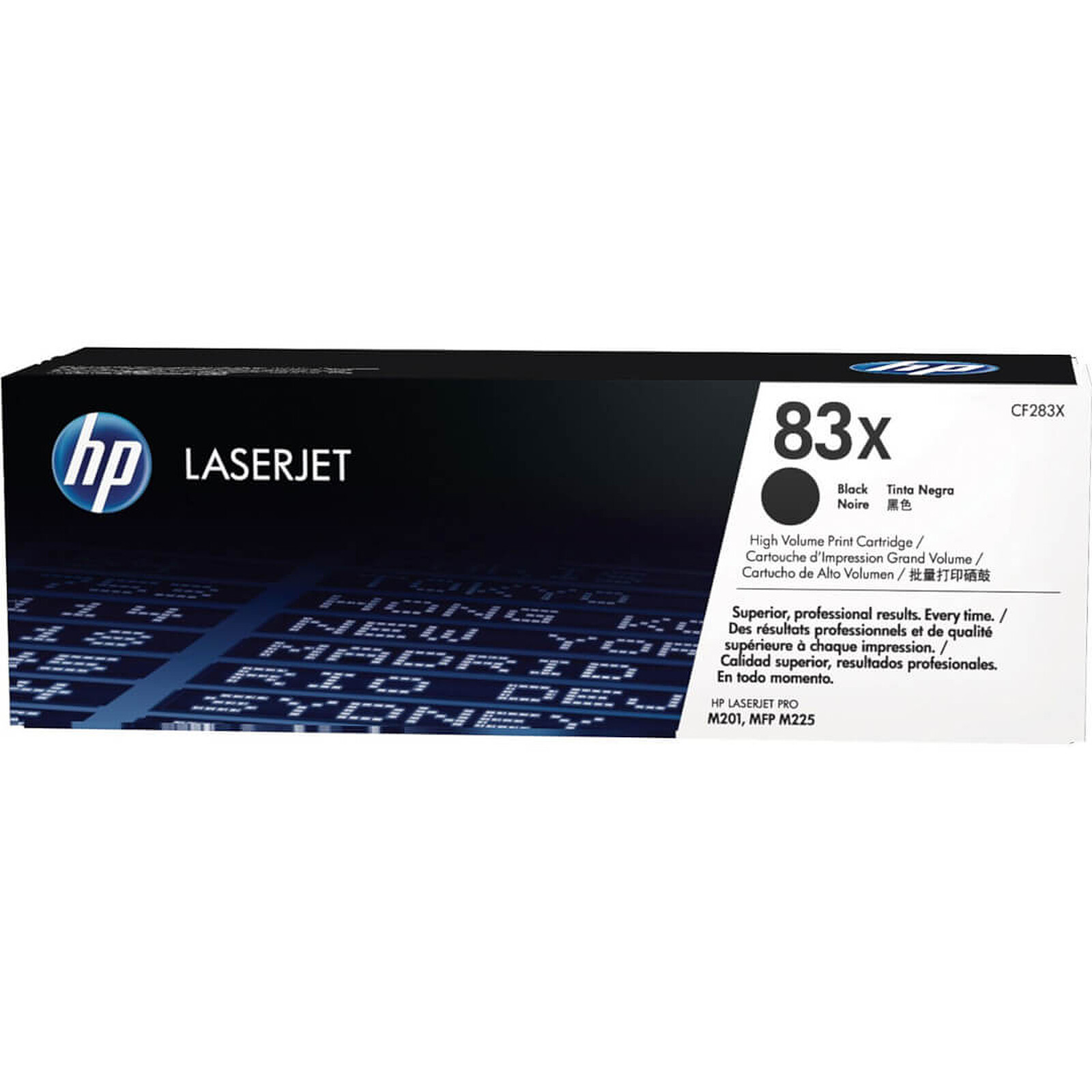 Toner HP 83X (CF283X) - Noir - Autre vue