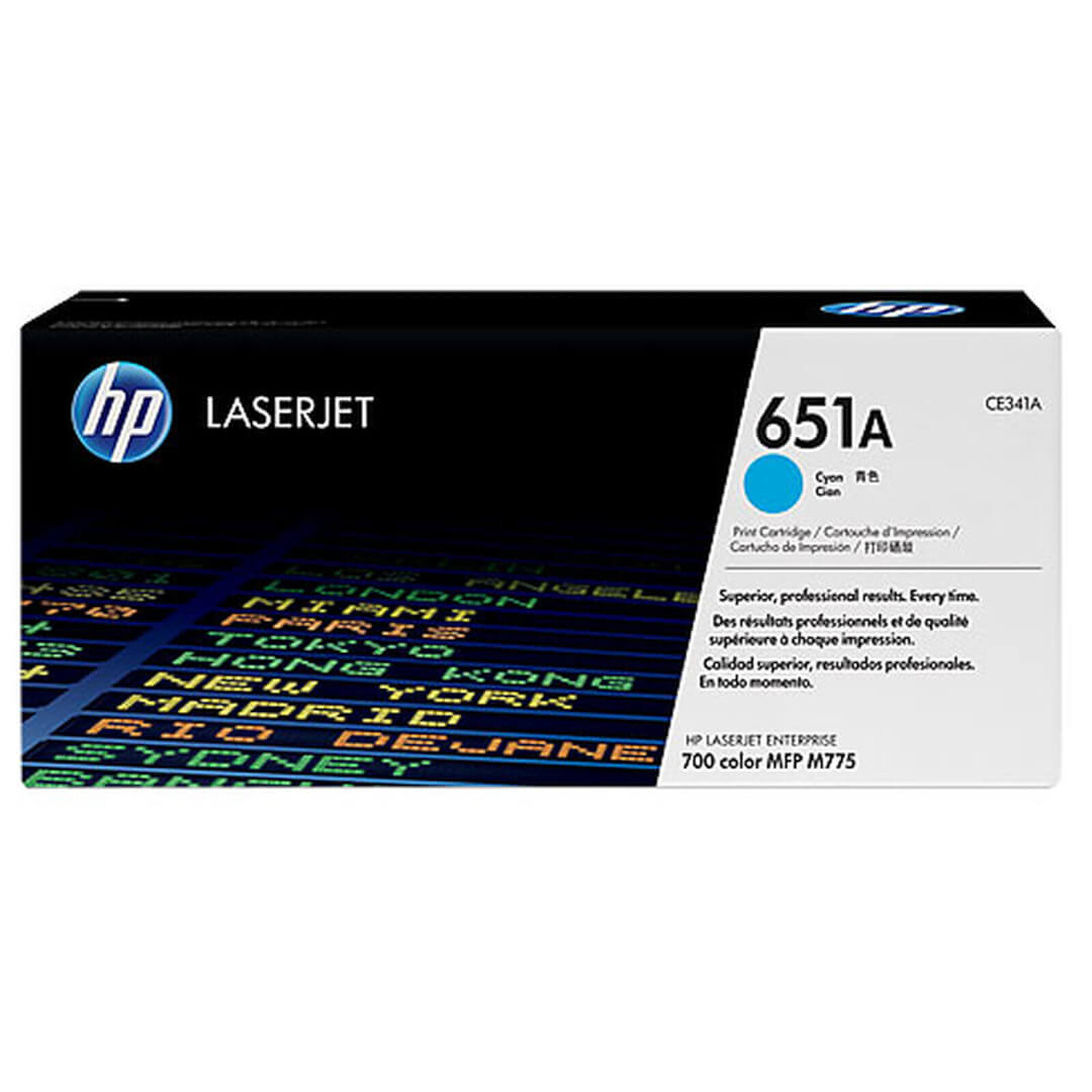 Toner HP 651A (CE341A) - Cyan - Autre vue