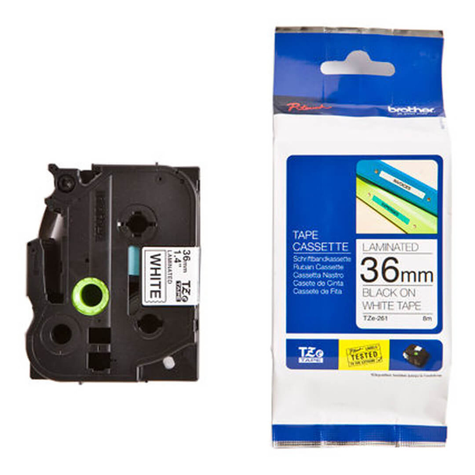 Papier imprimante Brother TZE-261 - Autre vue