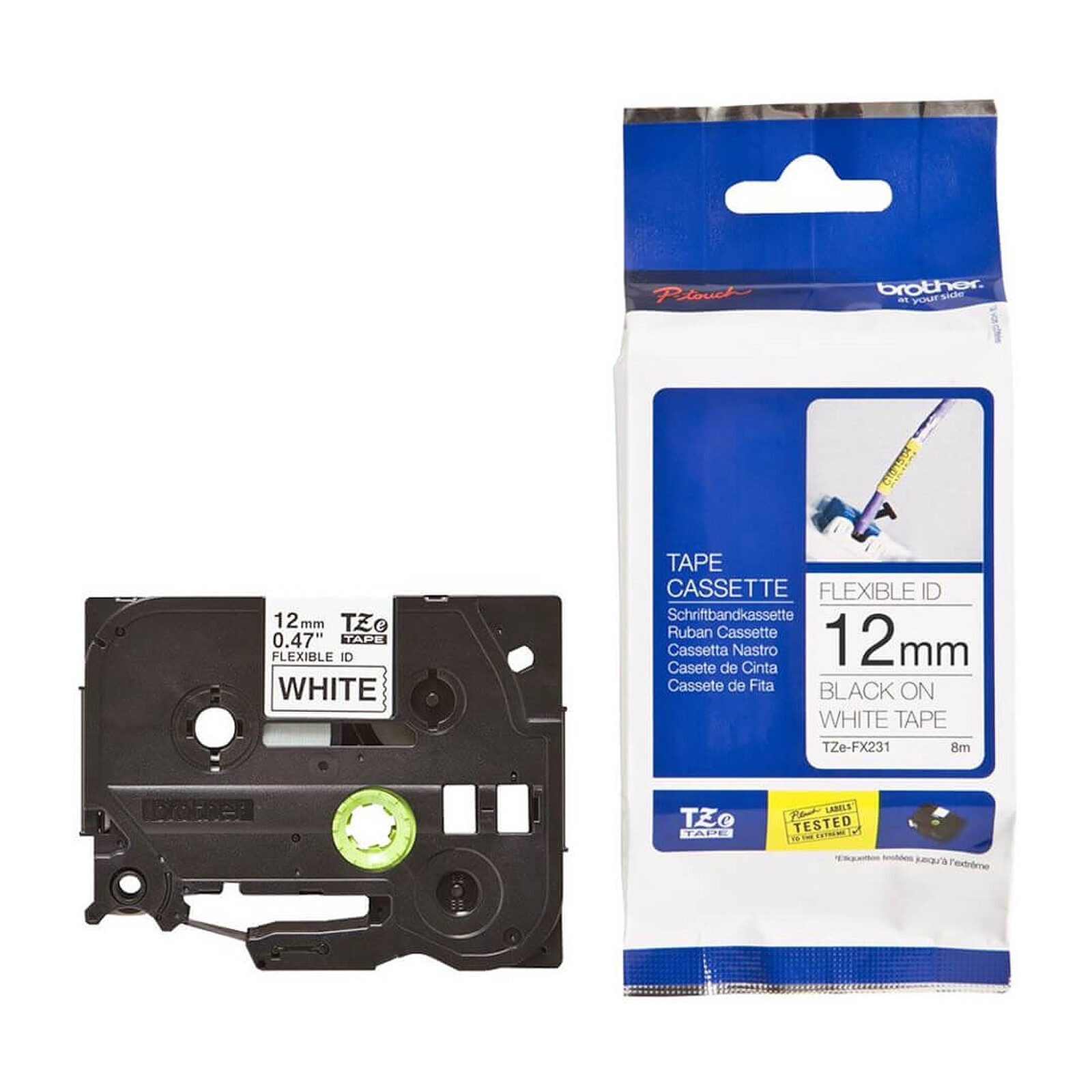 Papier imprimante Brother TZE-FX231 - Autre vue
