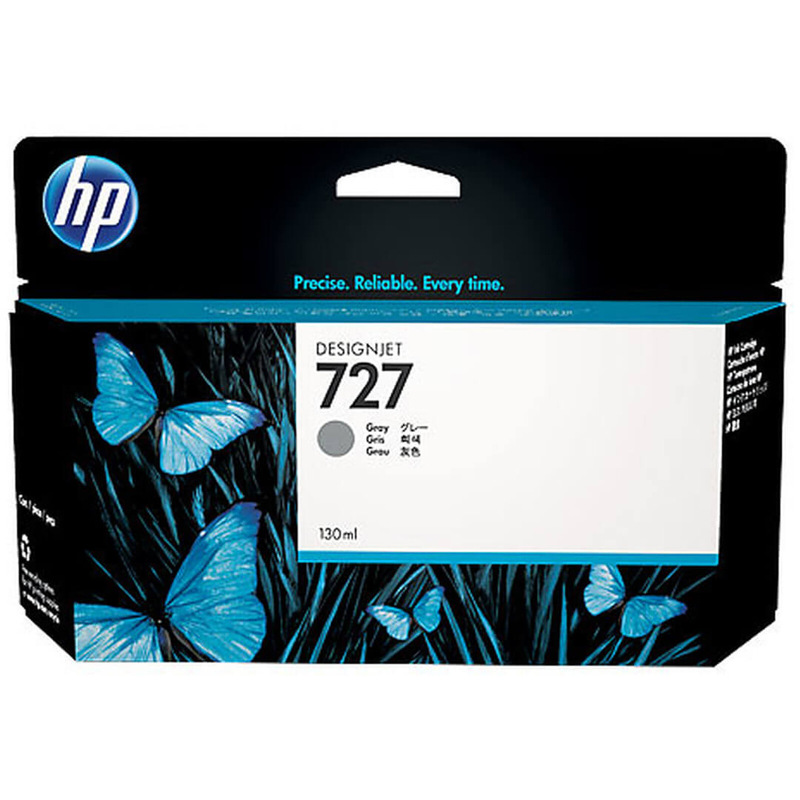Cartouche d'encre HP 727 Designjet 130 ml, gris - Autre vue