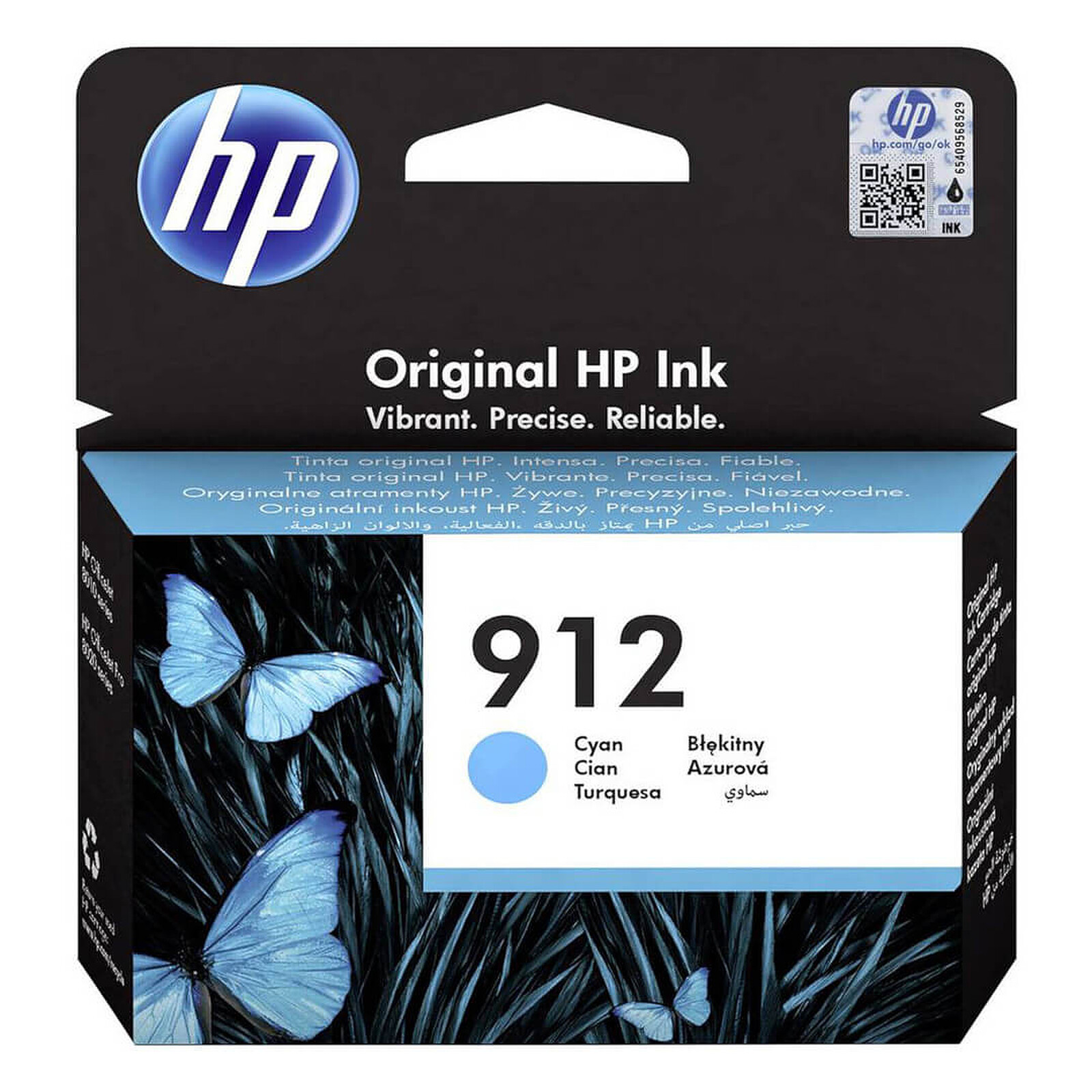 Cartouche d'encre HP 912 Cyan 3YL77AE - Autre vue