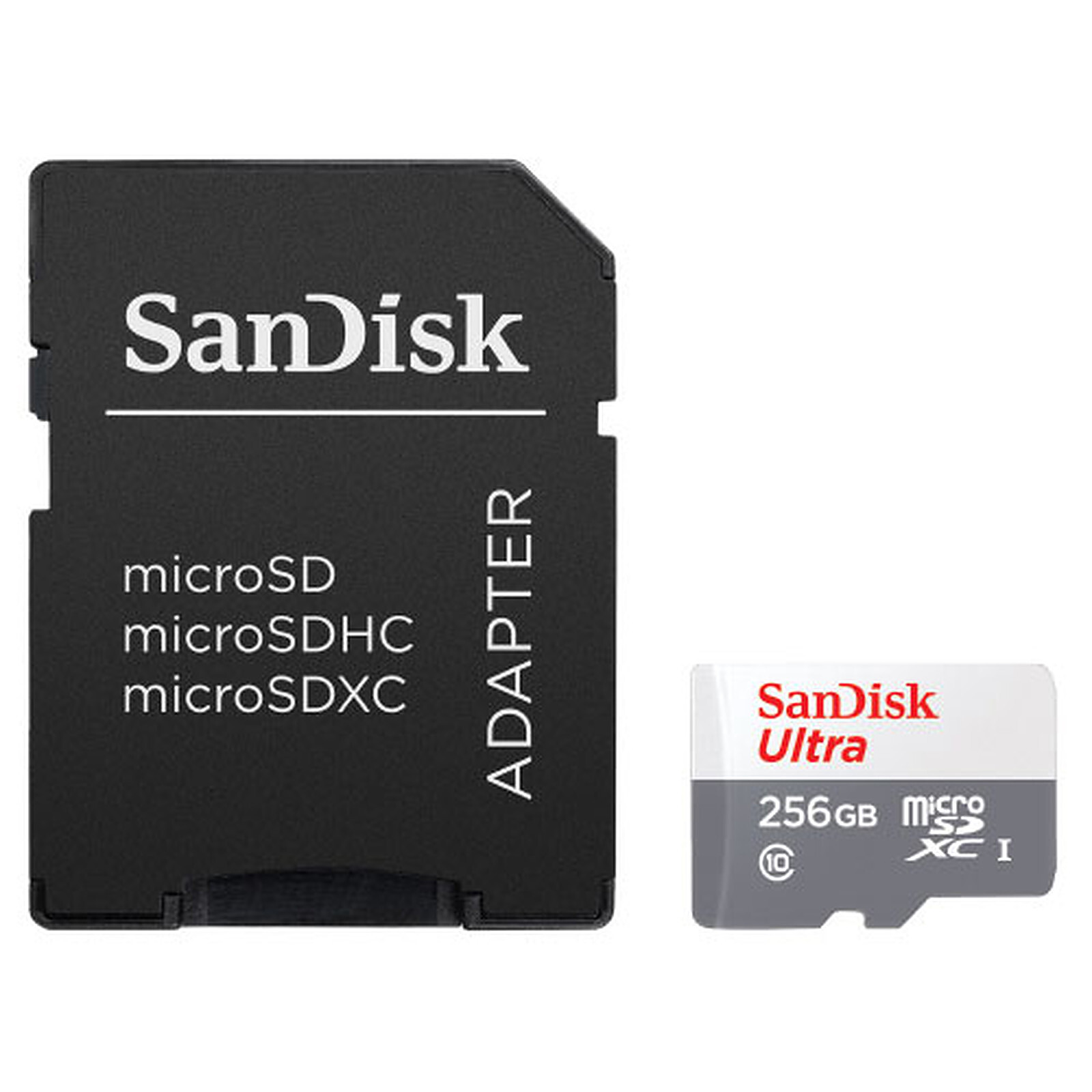 Carte micro SD SanDisk Ultra microSDXC 256 Go + adaptateur SD - Autre vue