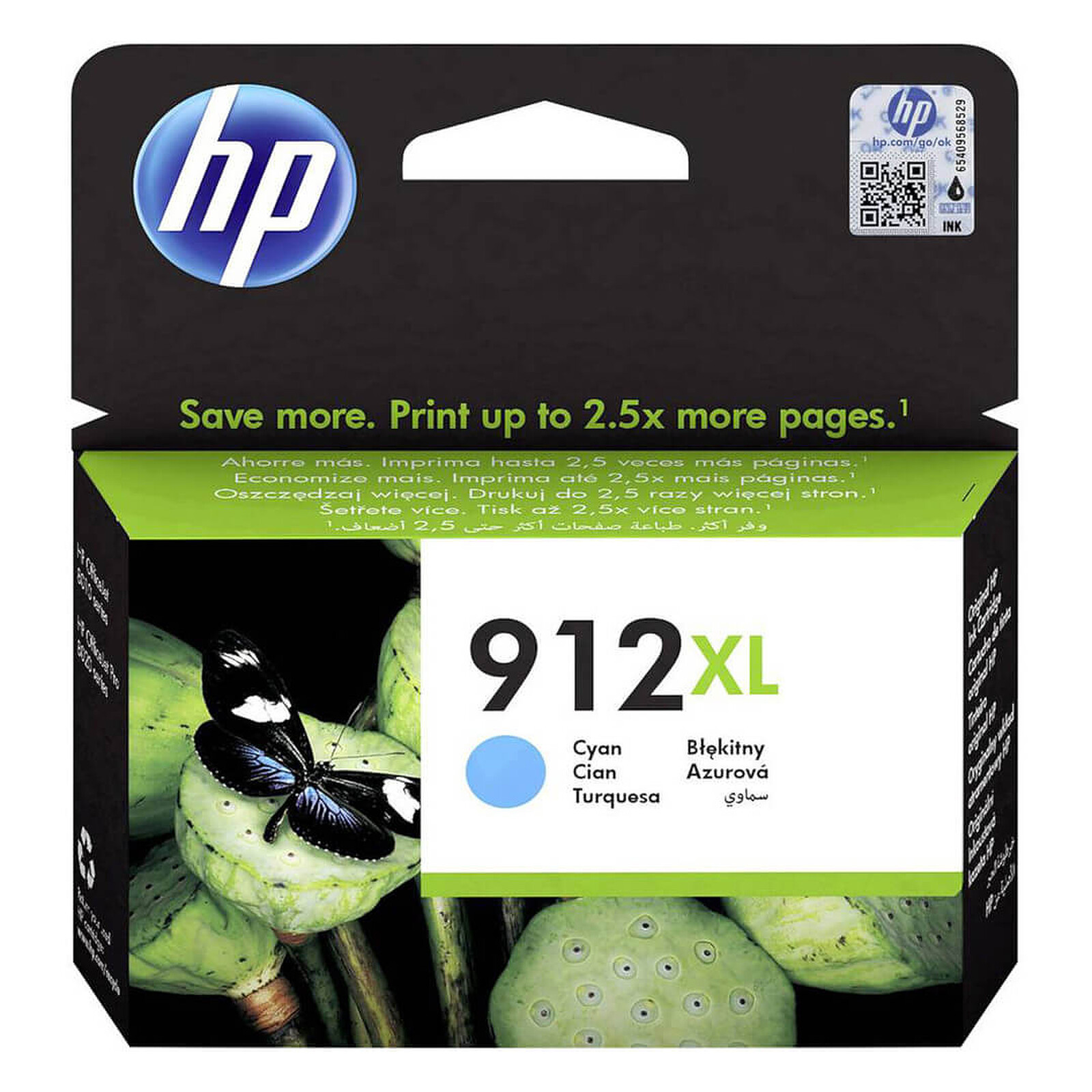 Cartouche d'encre HP 912XL Cyan 3YL81AE - Autre vue
