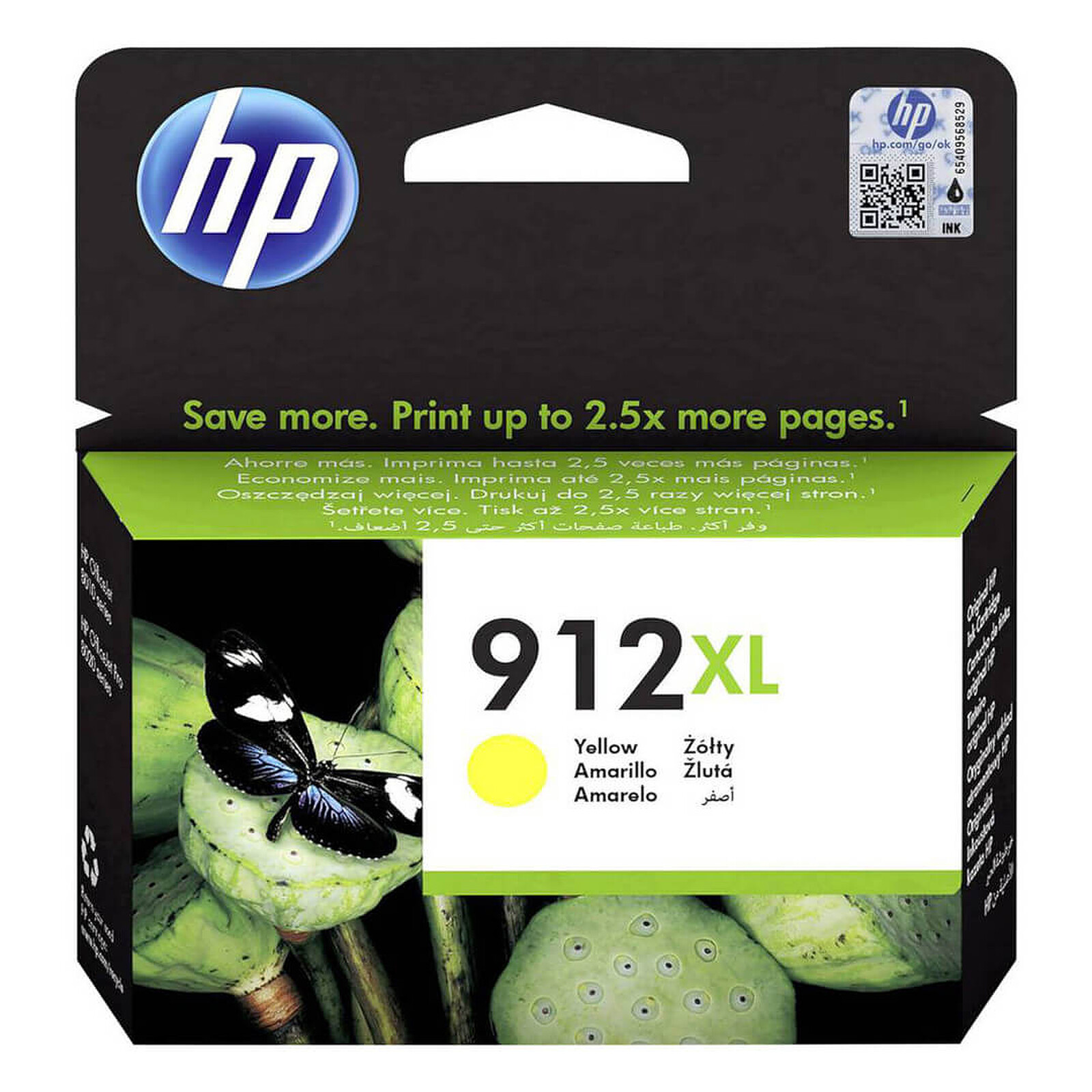 Cartouche d'encre HP 912XL Jaune 3YL83AE - Autre vue