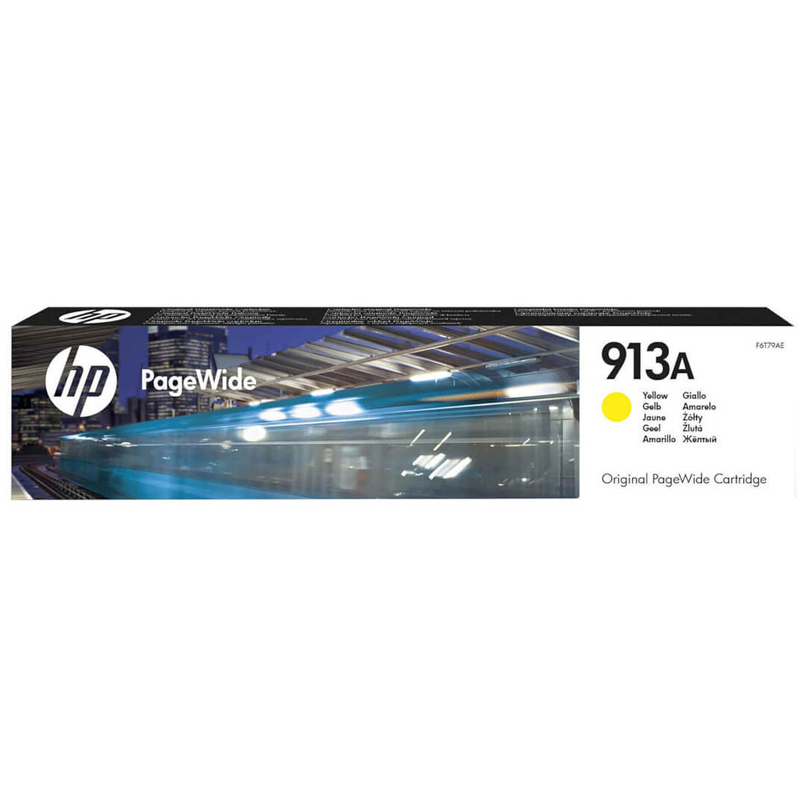 Cartouche d'encre HP 913A PageWide Jaune F6T79AE - Autre vue