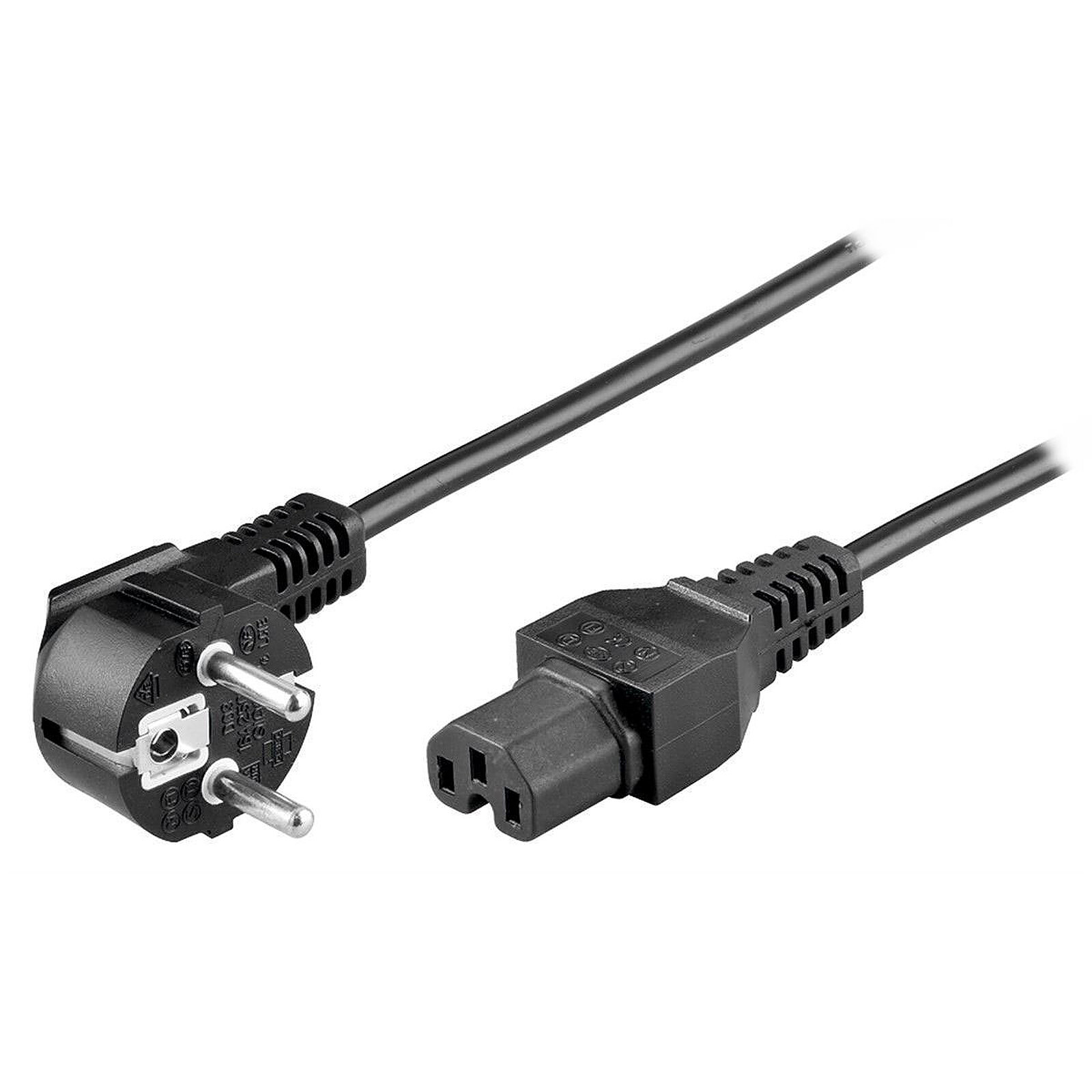 Câble Secteur Goobay Cordon d'alimentation C15 - 2 m - Autre vue