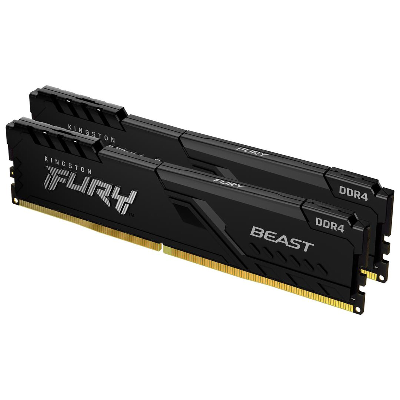 Mémoire RAM Kingston Fury Beast - 2 x 32 Go (64 Go) - DDR4 3600 MHz - CL18 - Autre vue