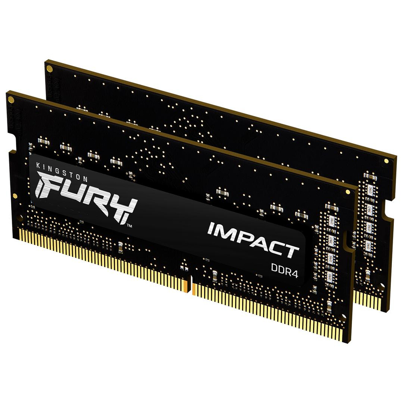 Mémoire RAM Kingston Fury Impact SO-DIMM - 2 x 8 Go (16 Go) - DDR4 3200 MHz - CL20 - Autre vue