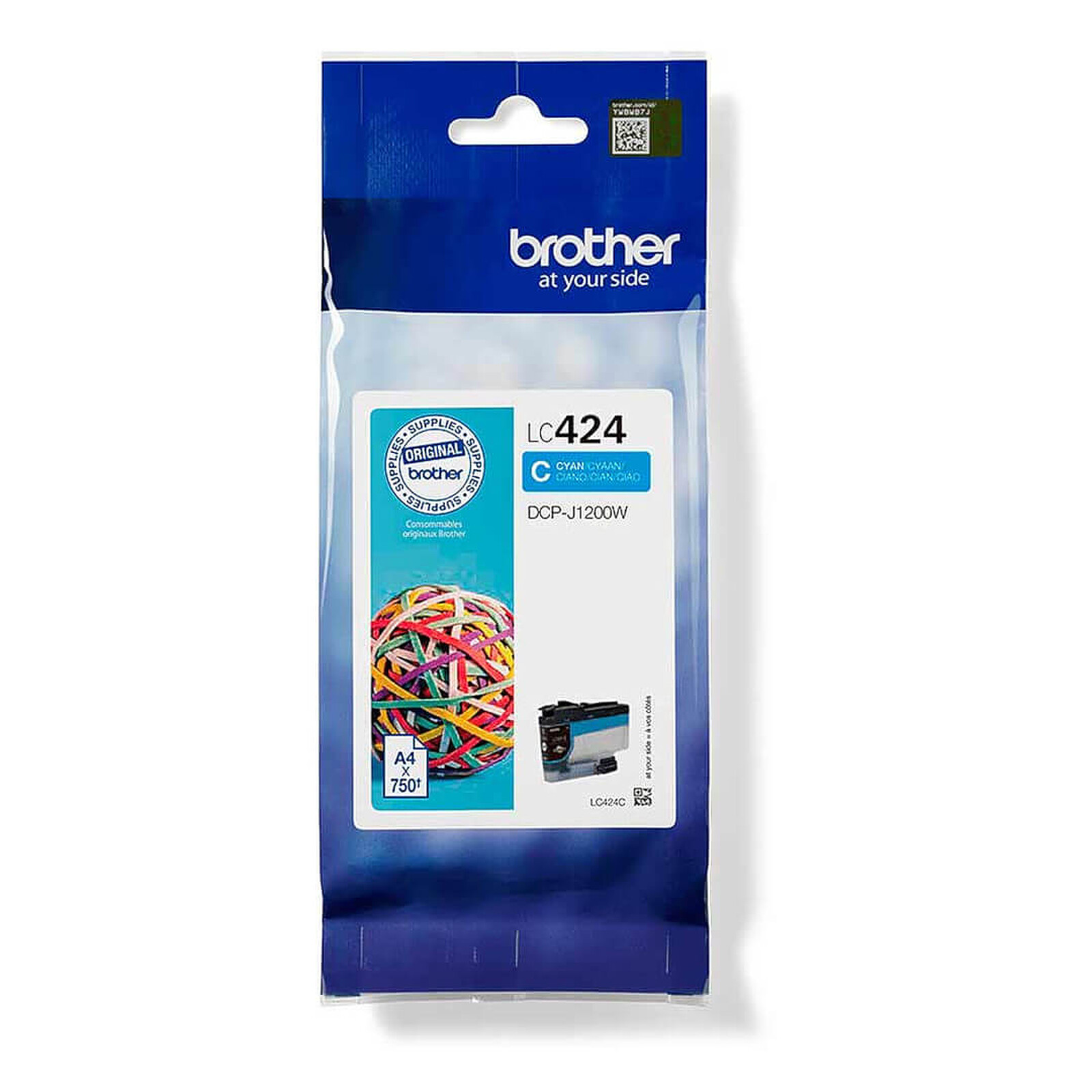 Cartouche d'encre Brother LC424C Cyan - Autre vue