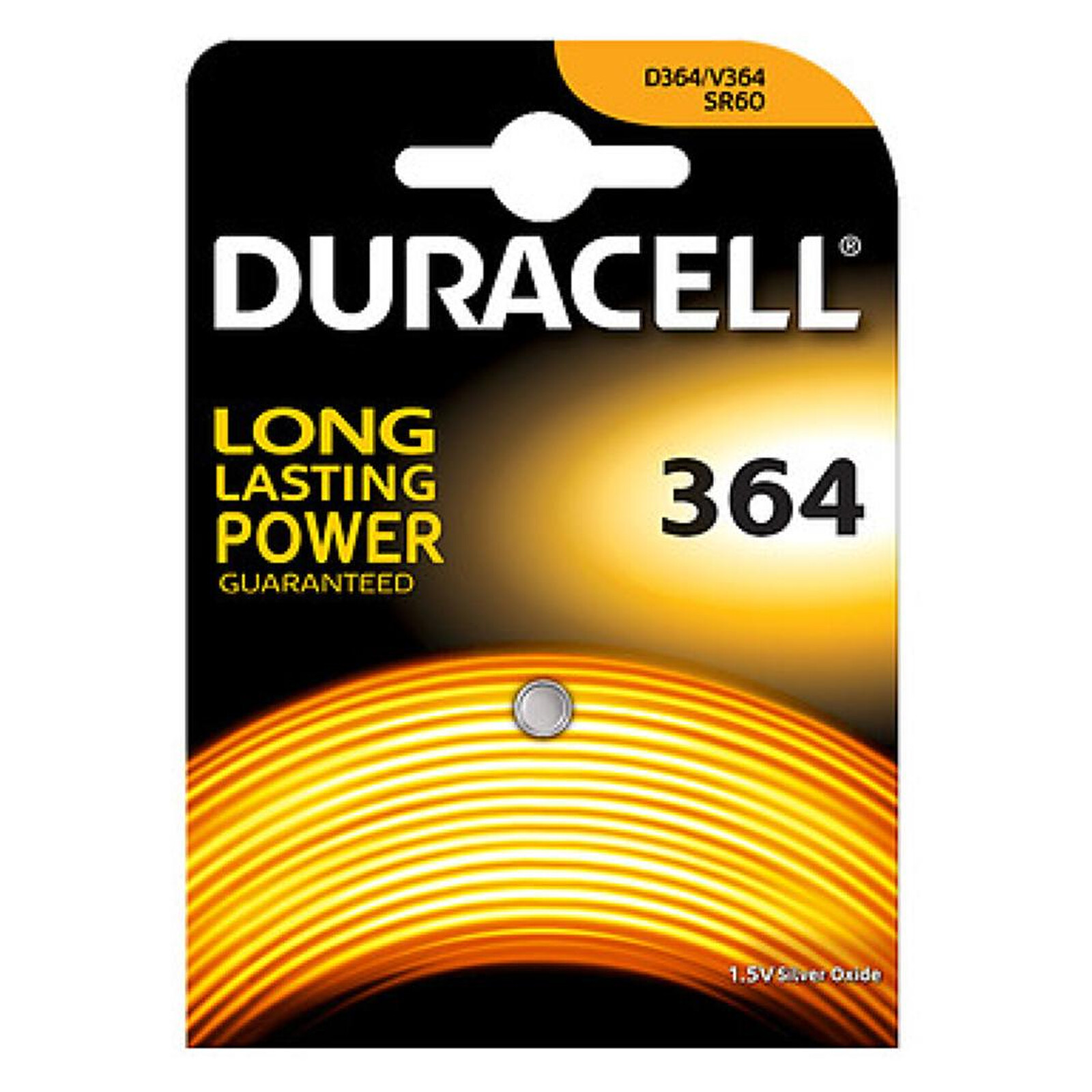 Pile et chargeur Duracell 364 1.5V - Autre vue
