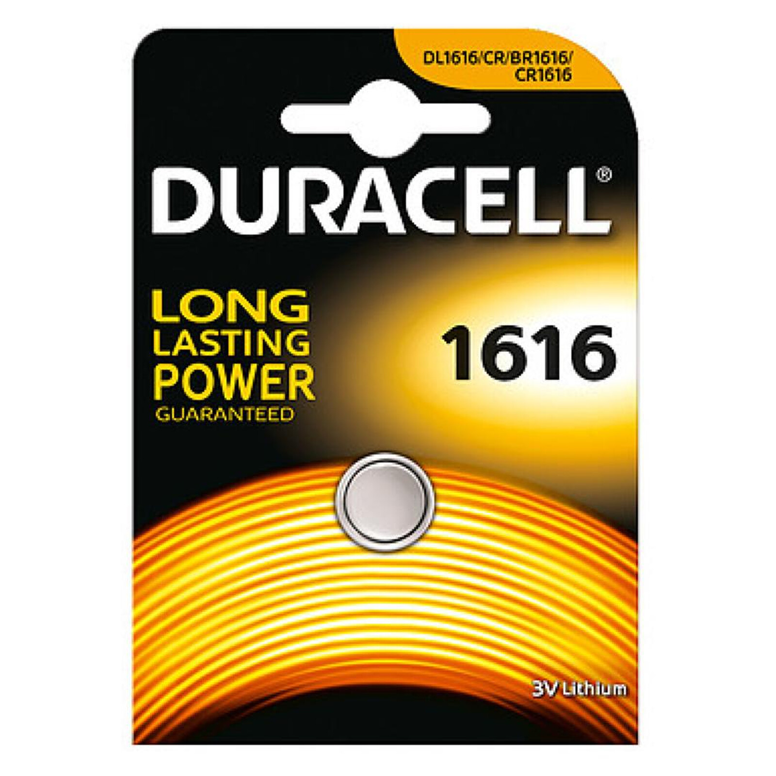Pile et chargeur Duracell 1616 Lithium 3V - Autre vue