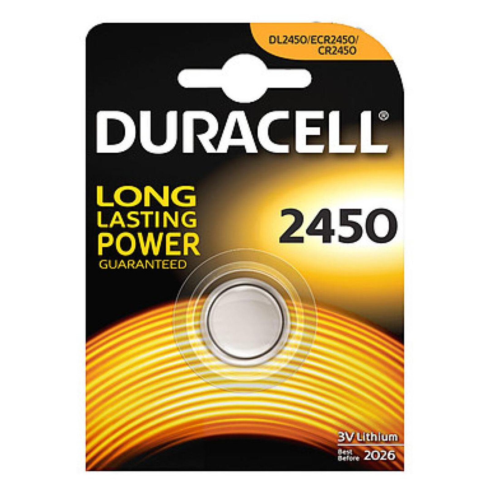 Pile et chargeur Duracell 2450 Lithium 3V - Autre vue