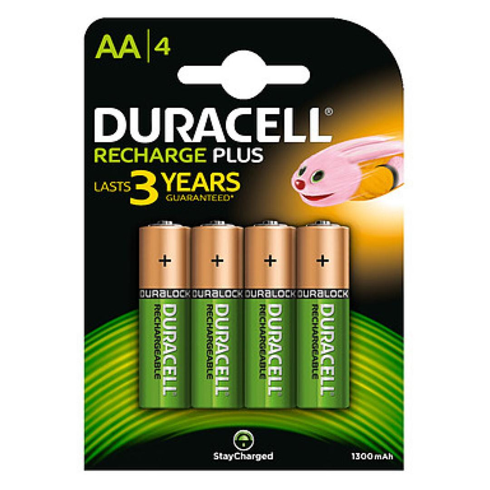 Pile et chargeur Duracell Recharge AA 1300 mAh (par 4) - Autre vue