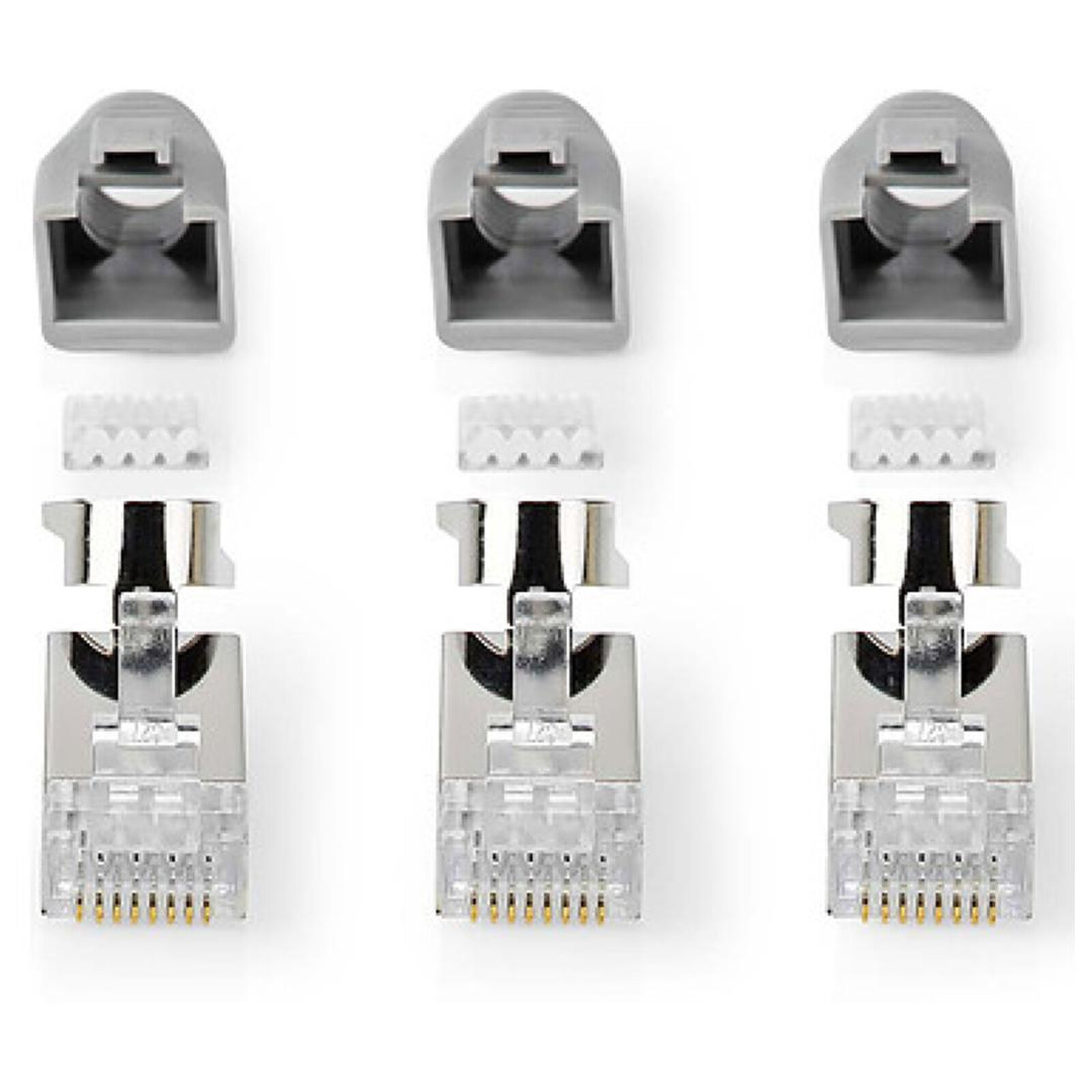 Accessoires RJ45 Nedis Connecteurs RJ45 Cat 7 FTP Mâles (par 10) - Autre vue