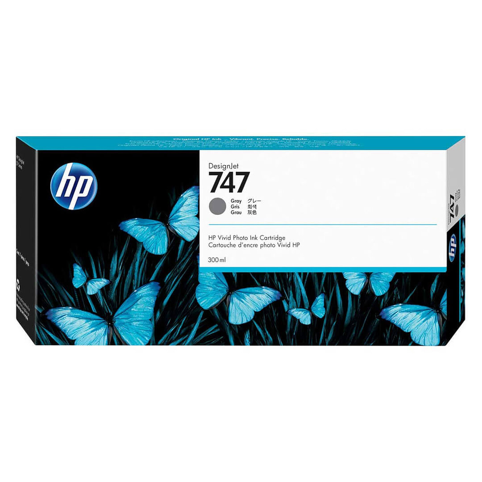 Cartouche d'encre HP DesignJet 747 - Gris - Autre vue