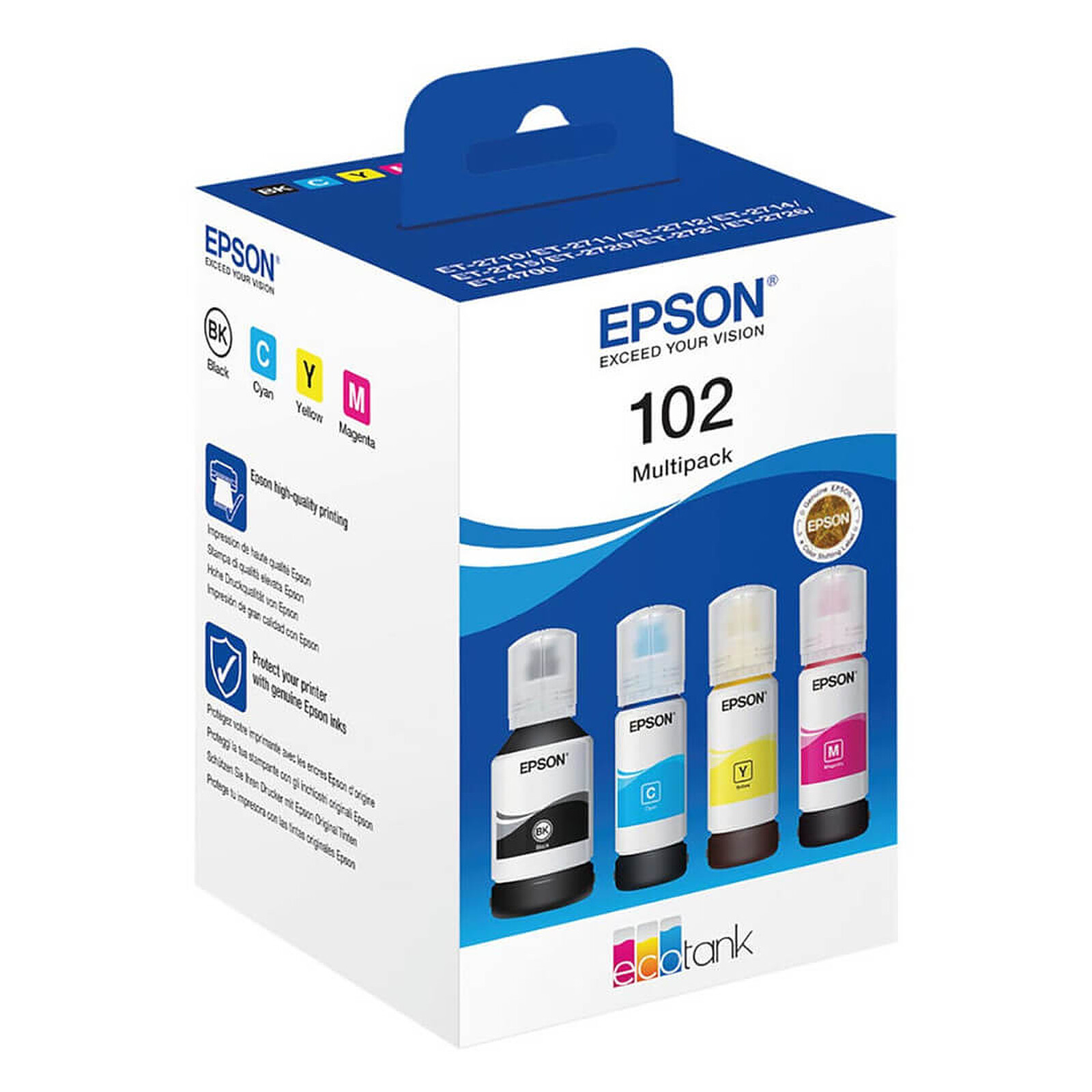 Cartouche d'encre Epson 102 EcoTank 4-colour Multipack - Autre vue