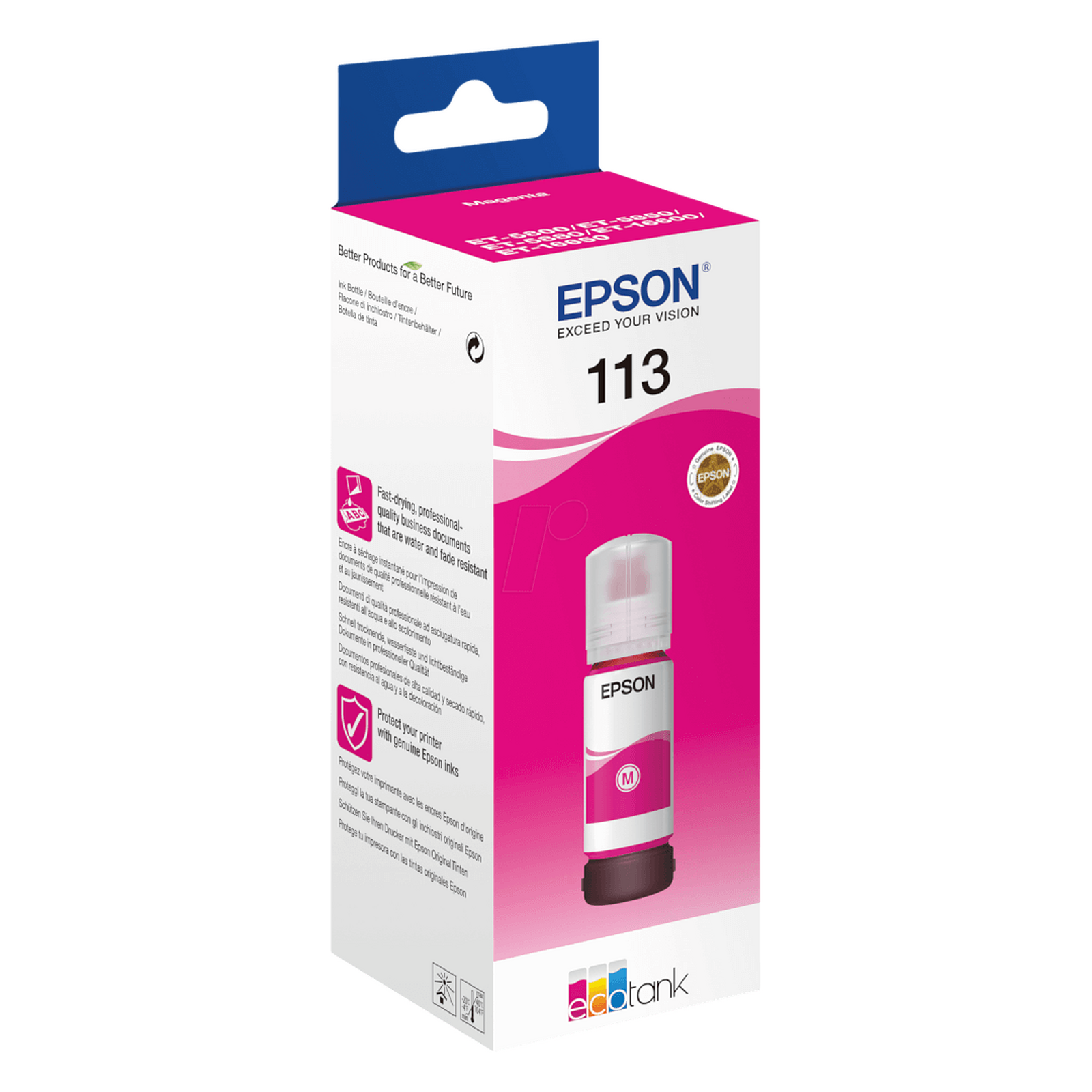 Cartouche d'encre Epson 113 EcoTank Pigment Magenta - Autre vue
