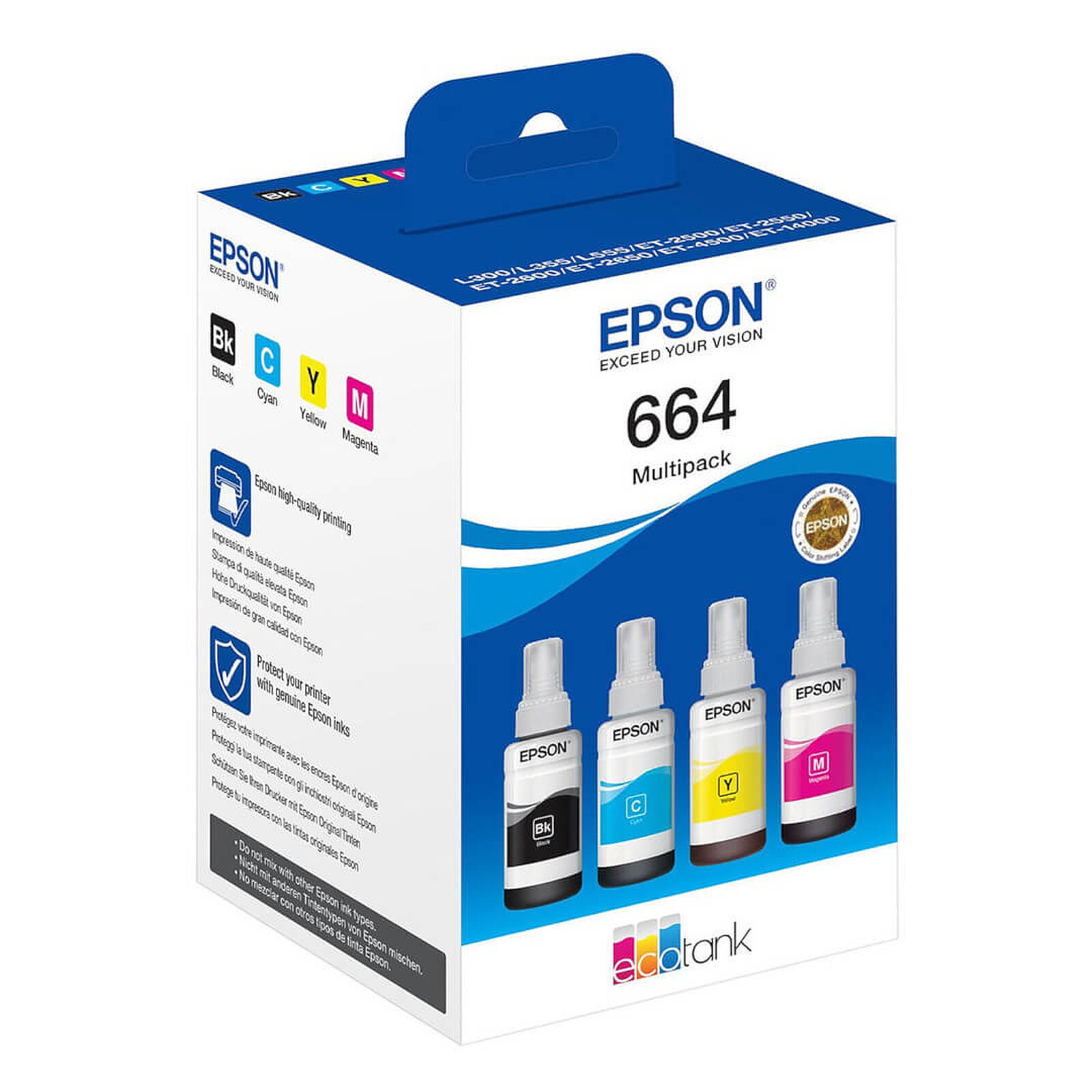 Cartouche d'encre Epson 664 EcoTank 4-colour Multipack - Autre vue