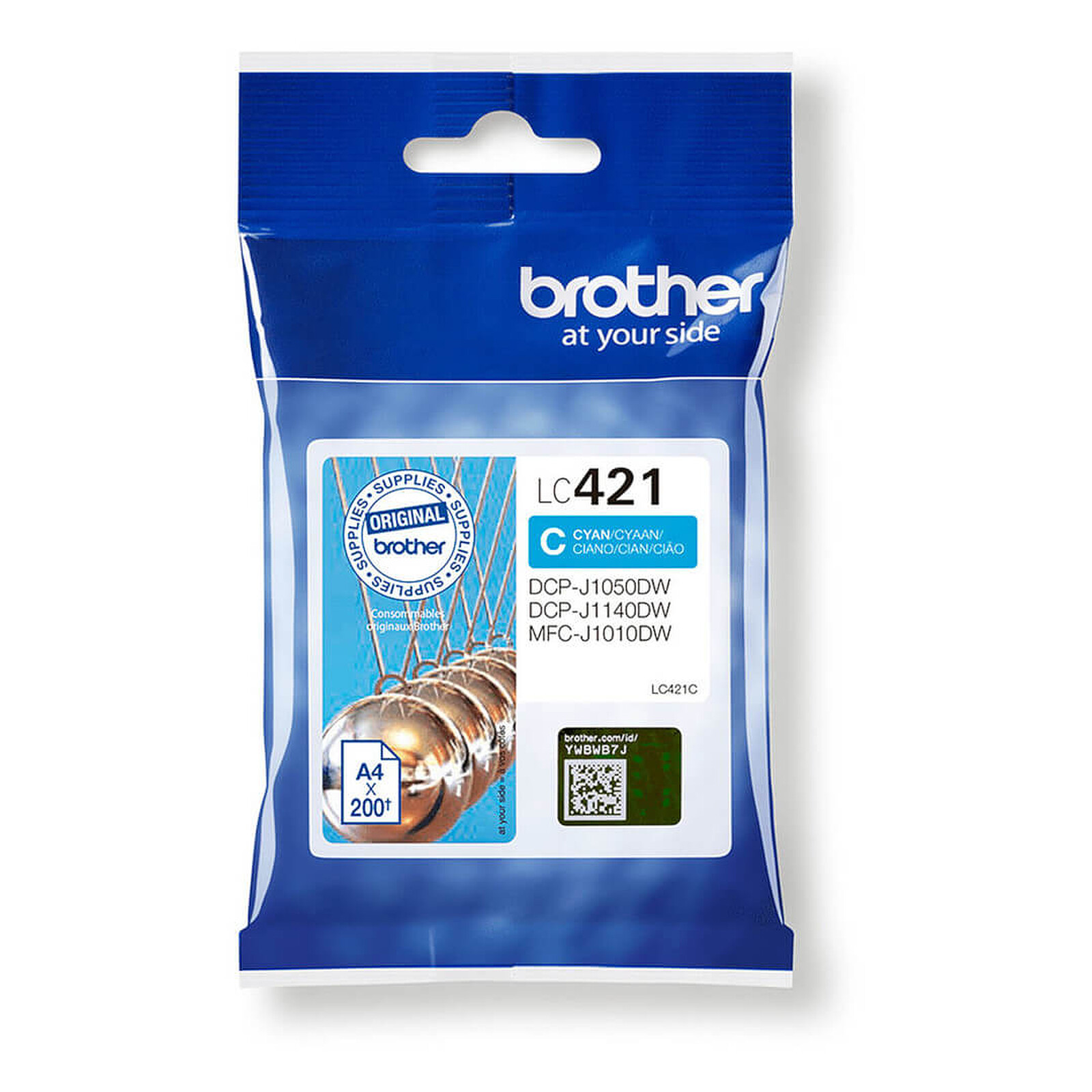 Cartouche d'encre Brother LC421 Cyan - Autre vue