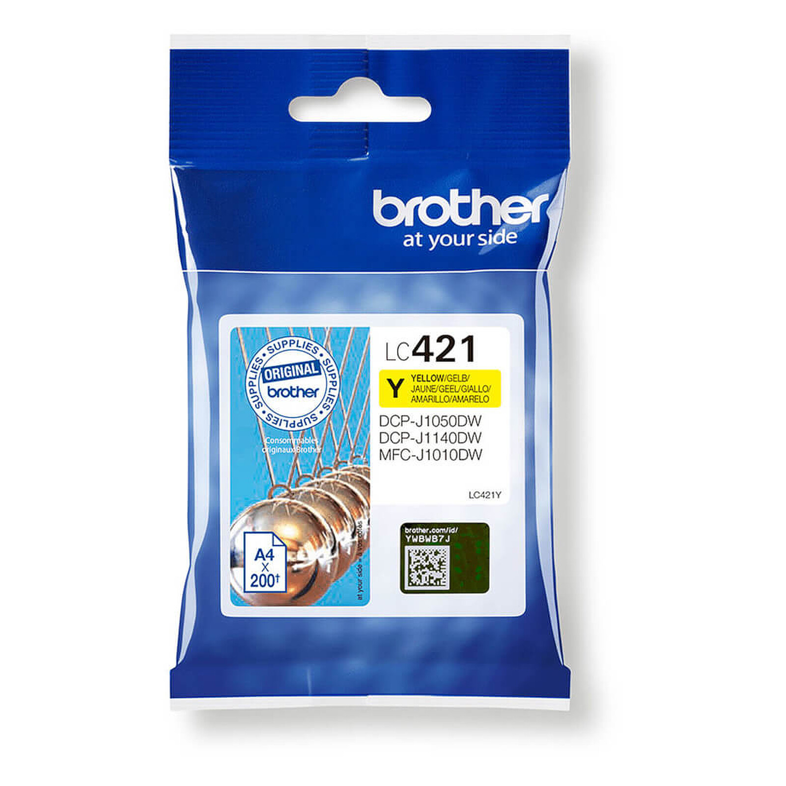 Cartouche d'encre Brother LC421 Jaune - Autre vue