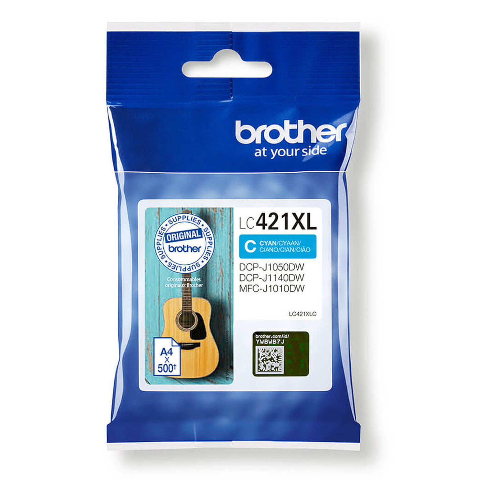 Cartouche d'encre Brother LC421XL Cyan - Autre vue