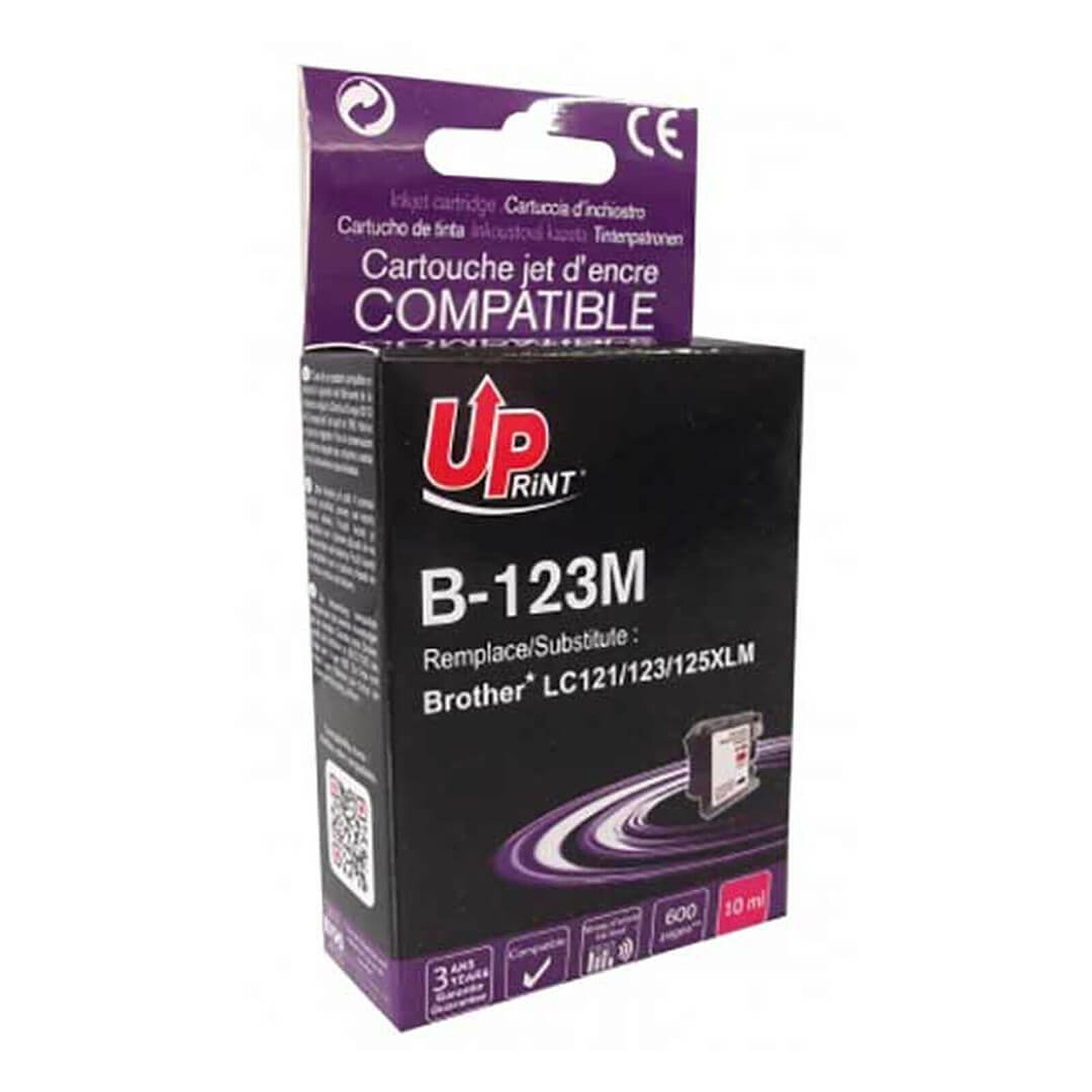 Cartouche d'encre UPrint B-123 - Magenta - Autre vue