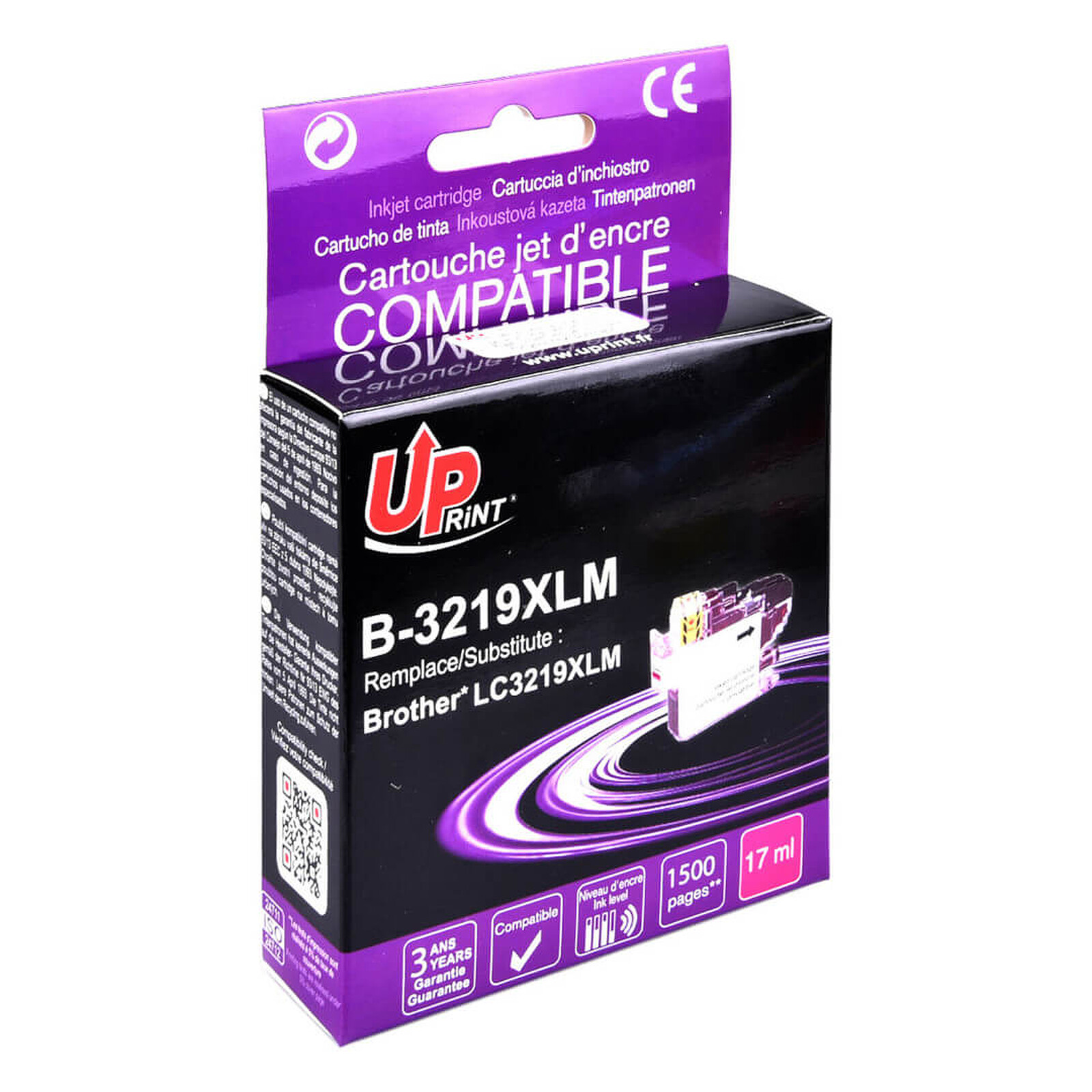 Cartouche d'encre UPrint B-3219XL Magenta - Autre vue