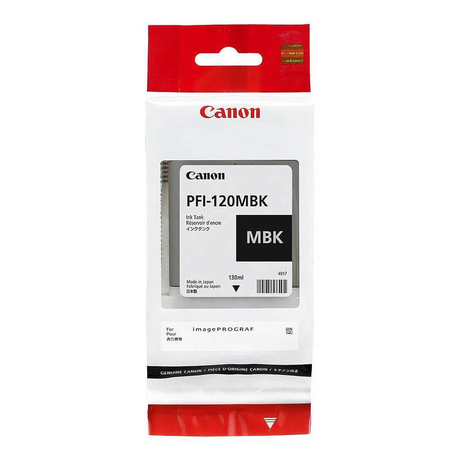 Cartouche d'encre Canon PFI-120 MBK - Autre vue
