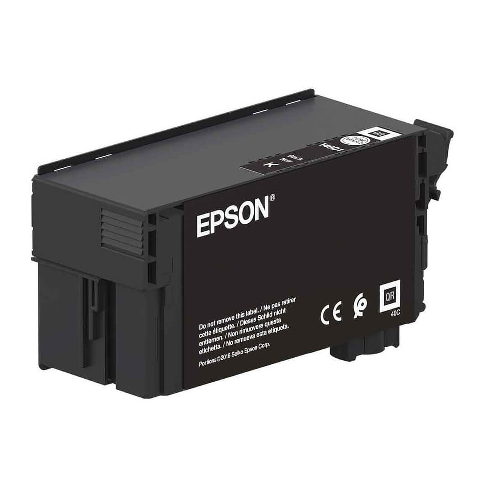 Cartouche d'encre Epson UltraChrome XD2 T40D140 Noir - Autre vue