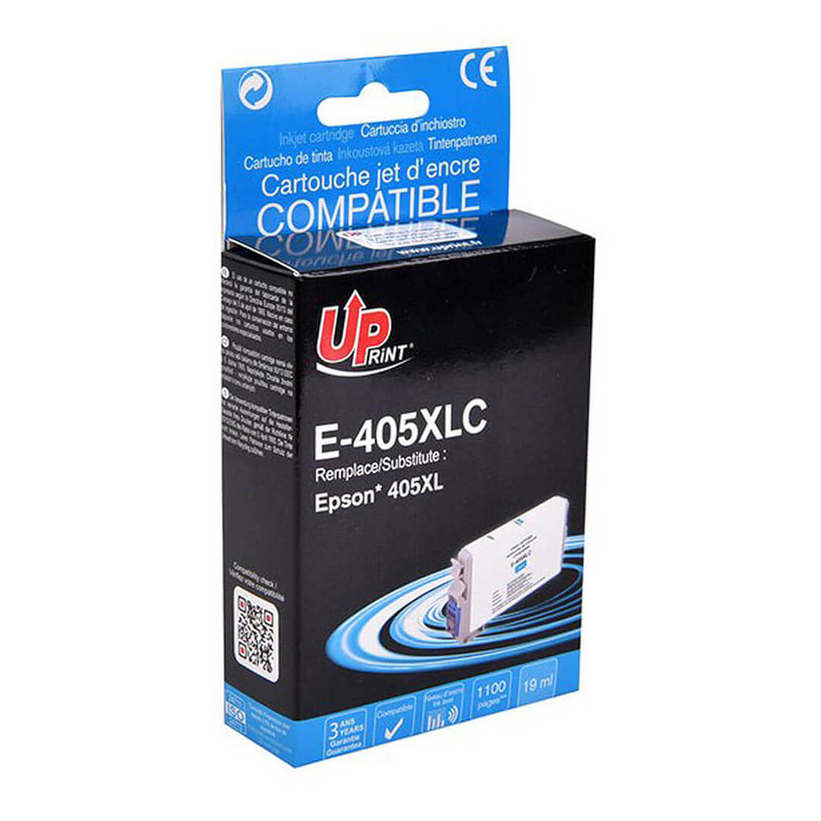 Cartouche d'encre UPrint E-405XL - Cyan - Autre vue