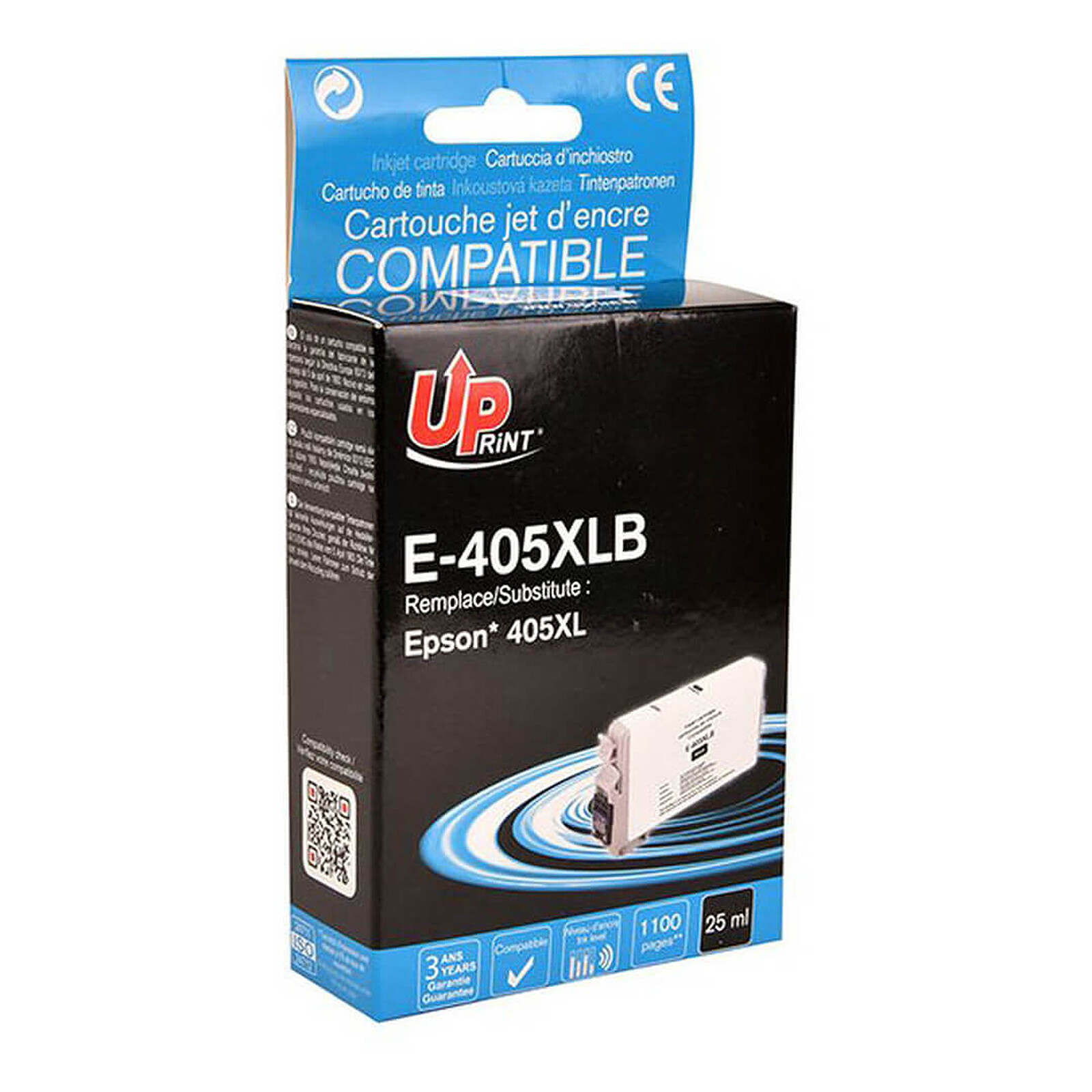 Cartouche d'encre UPrint E-405XL - Noir - Autre vue