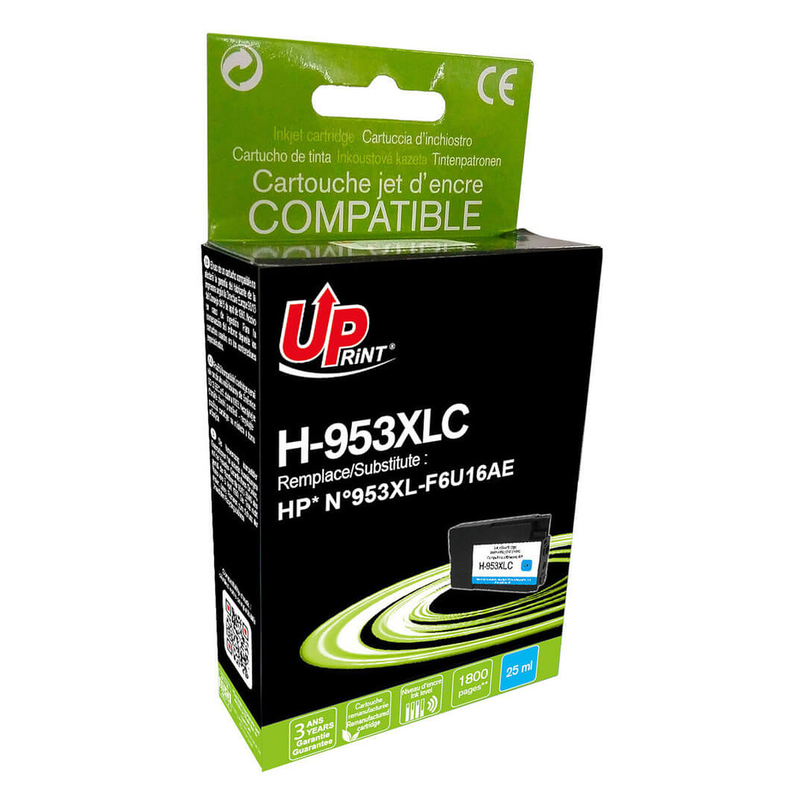 Cartouche d'encre UPrint H-935XL - Cyan - Autre vue