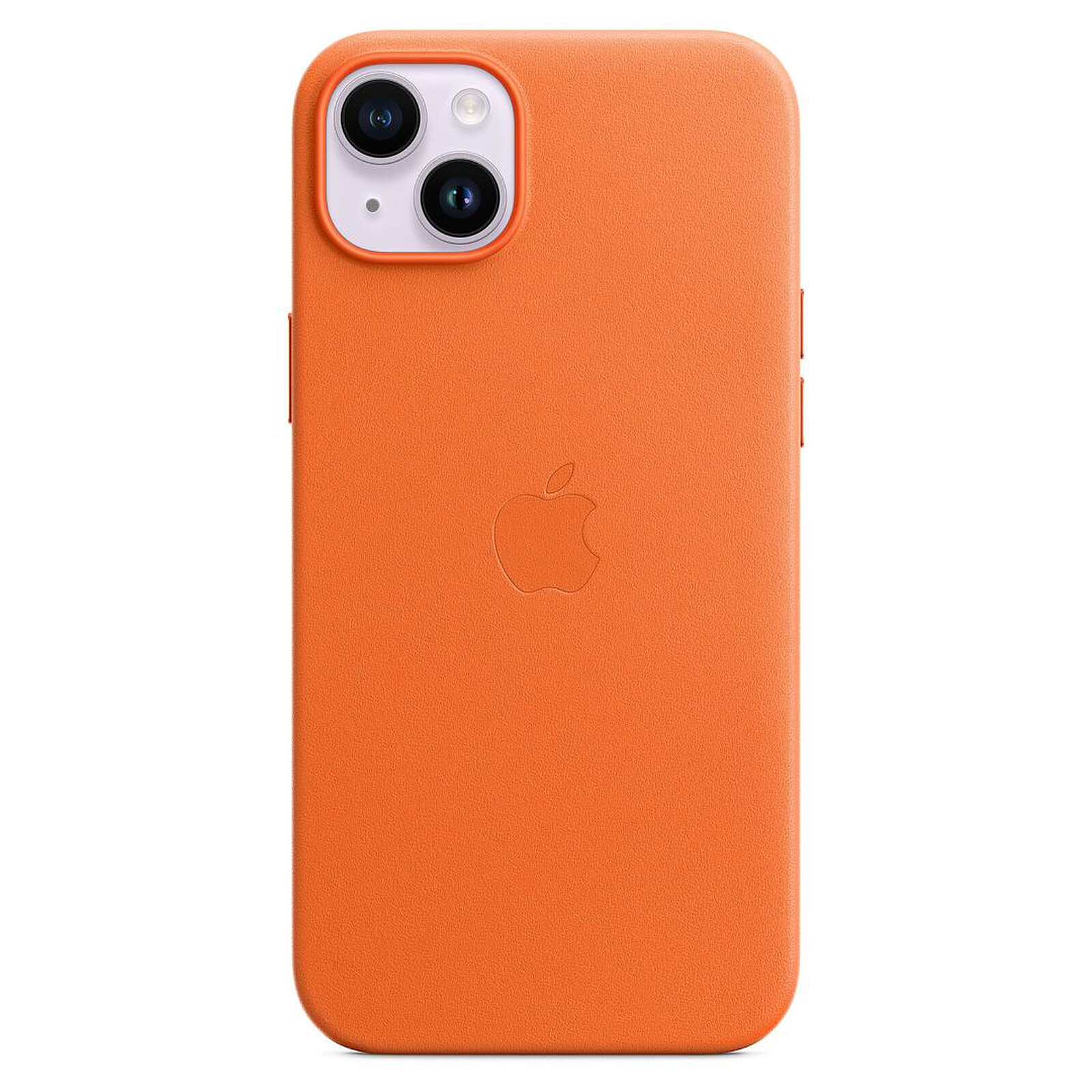 Coque et housse Apple Coque en cuir avec MagSafe pour iPhone 14 Plus - Orange - Autre vue
