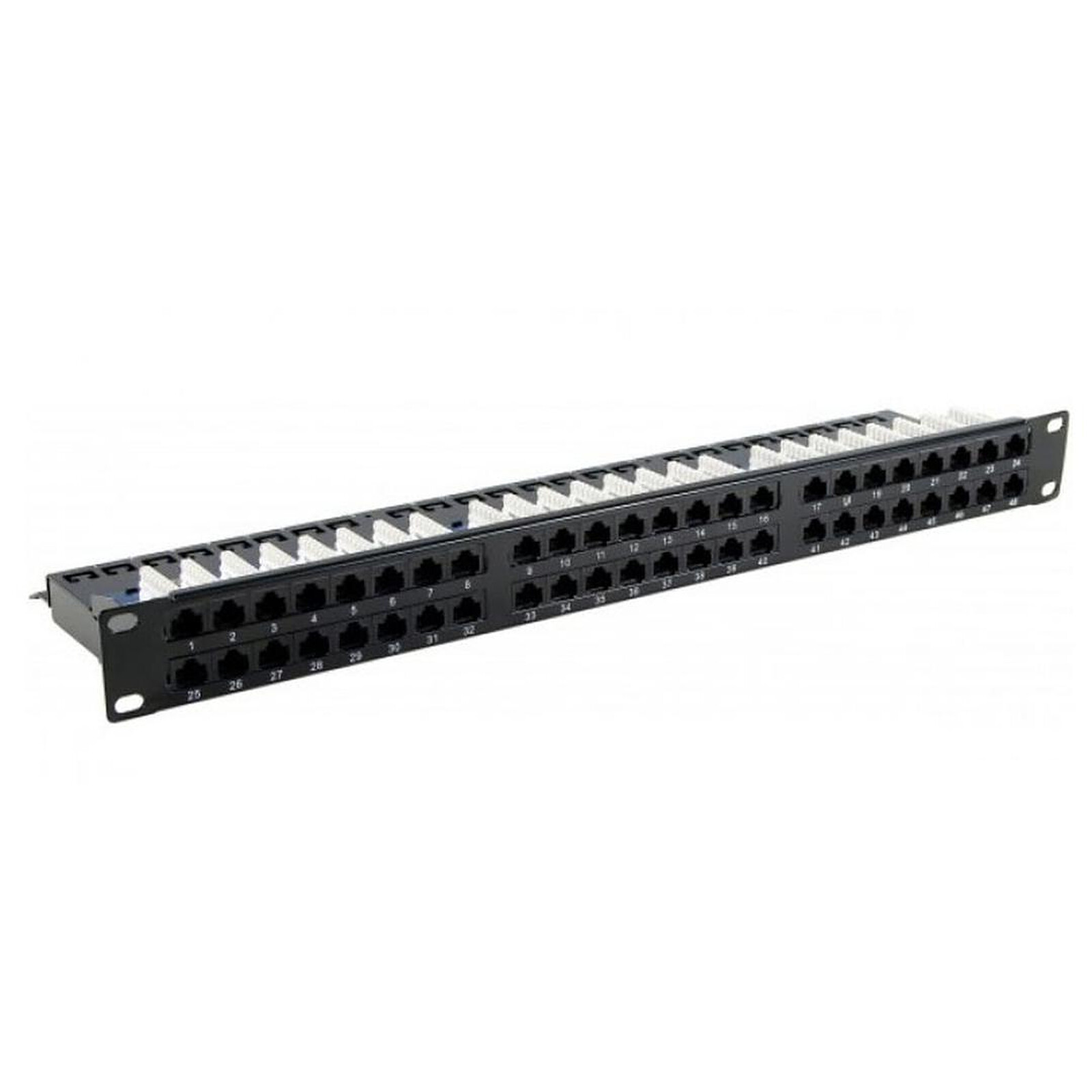 Accessoires RJ45 Panneau de brassage 48 ports catégorie 6 UTP pour coffret / armoire / baie 19'' - Autre vue