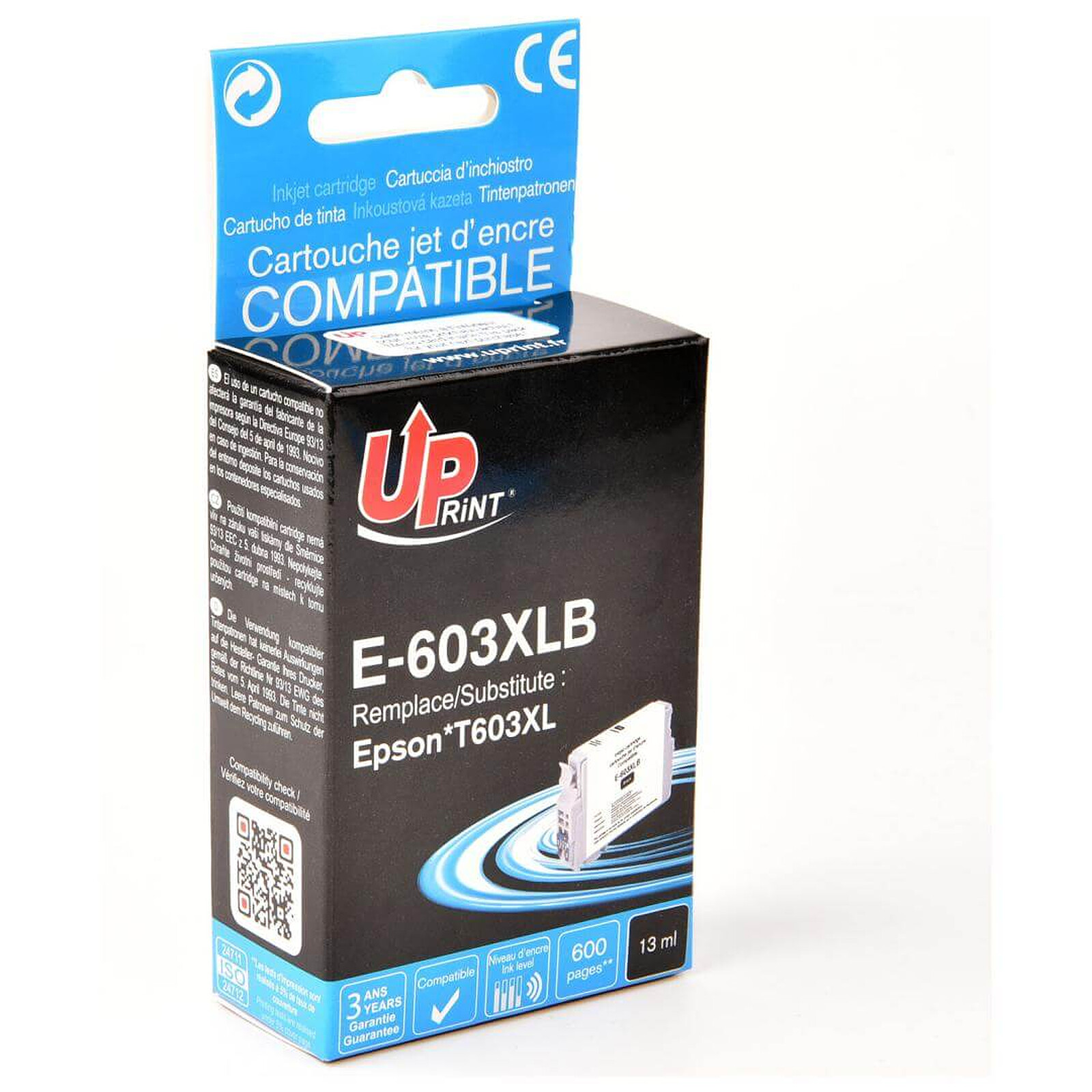 Cartouche d'encre UPrint E-603XL Noir - Autre vue