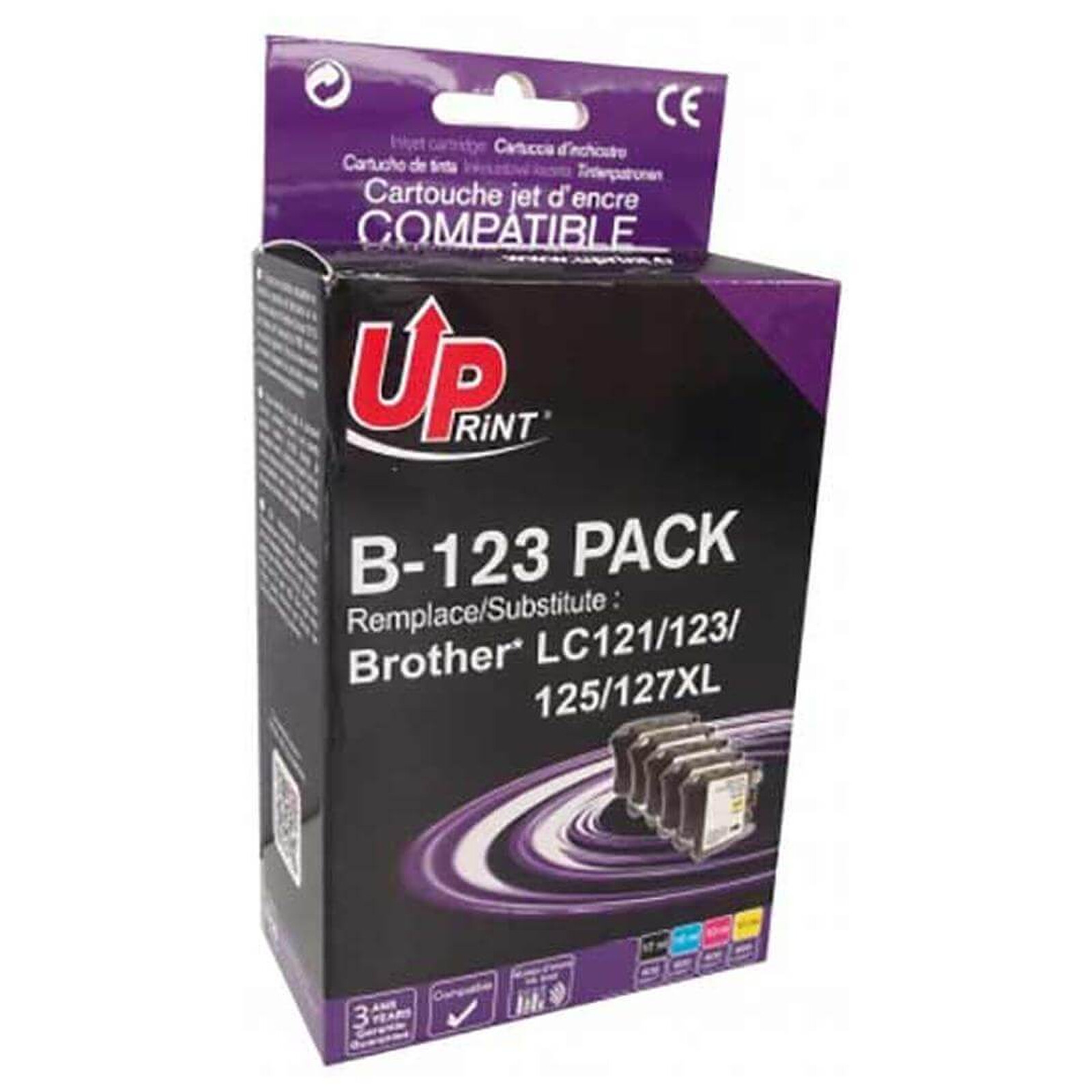 Cartouche d'encre UPrint B-123 - Multipack - Autre vue