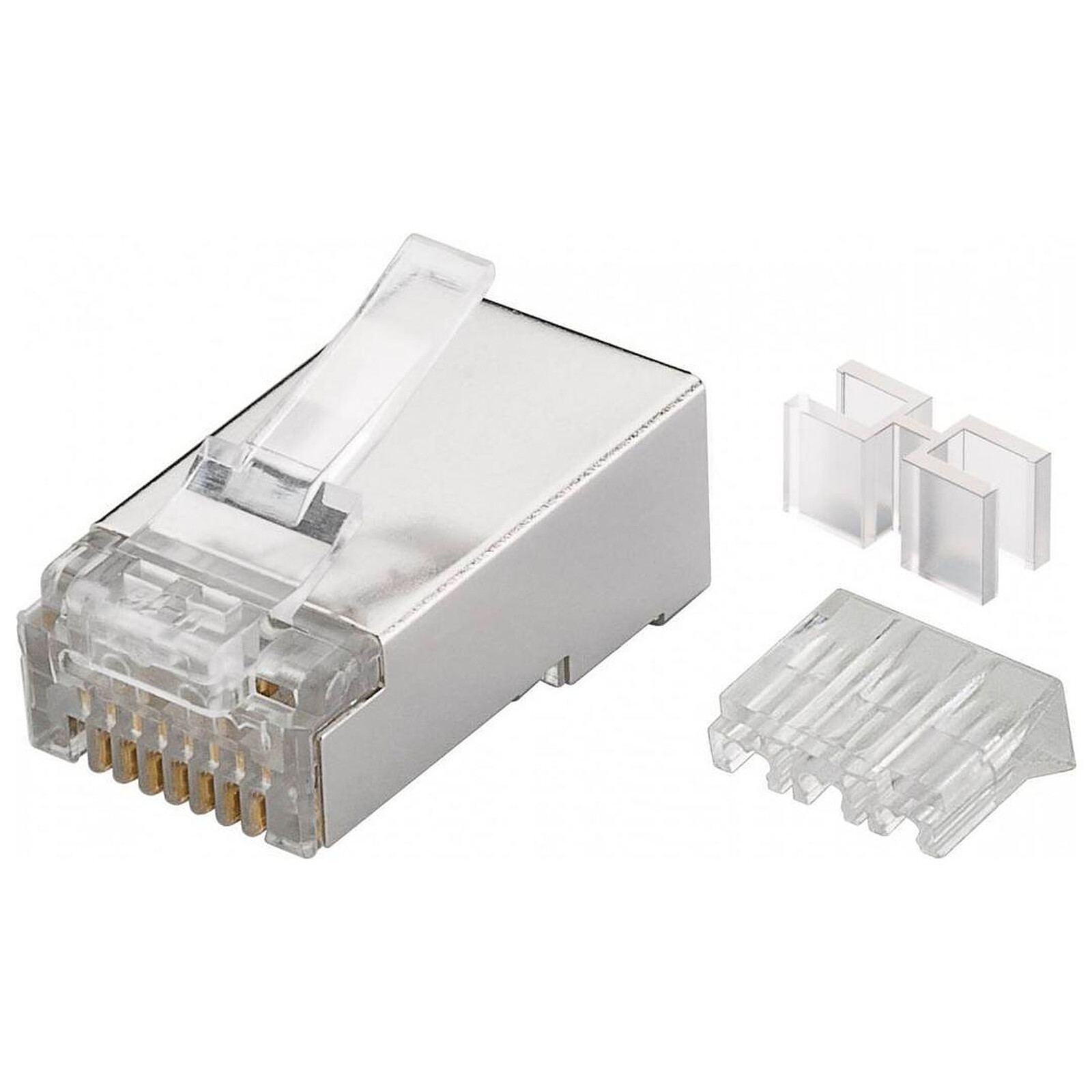Accessoires RJ45 Goobay Connecteurs RJ45 catégorie 6A STP (par 10) - Autre vue