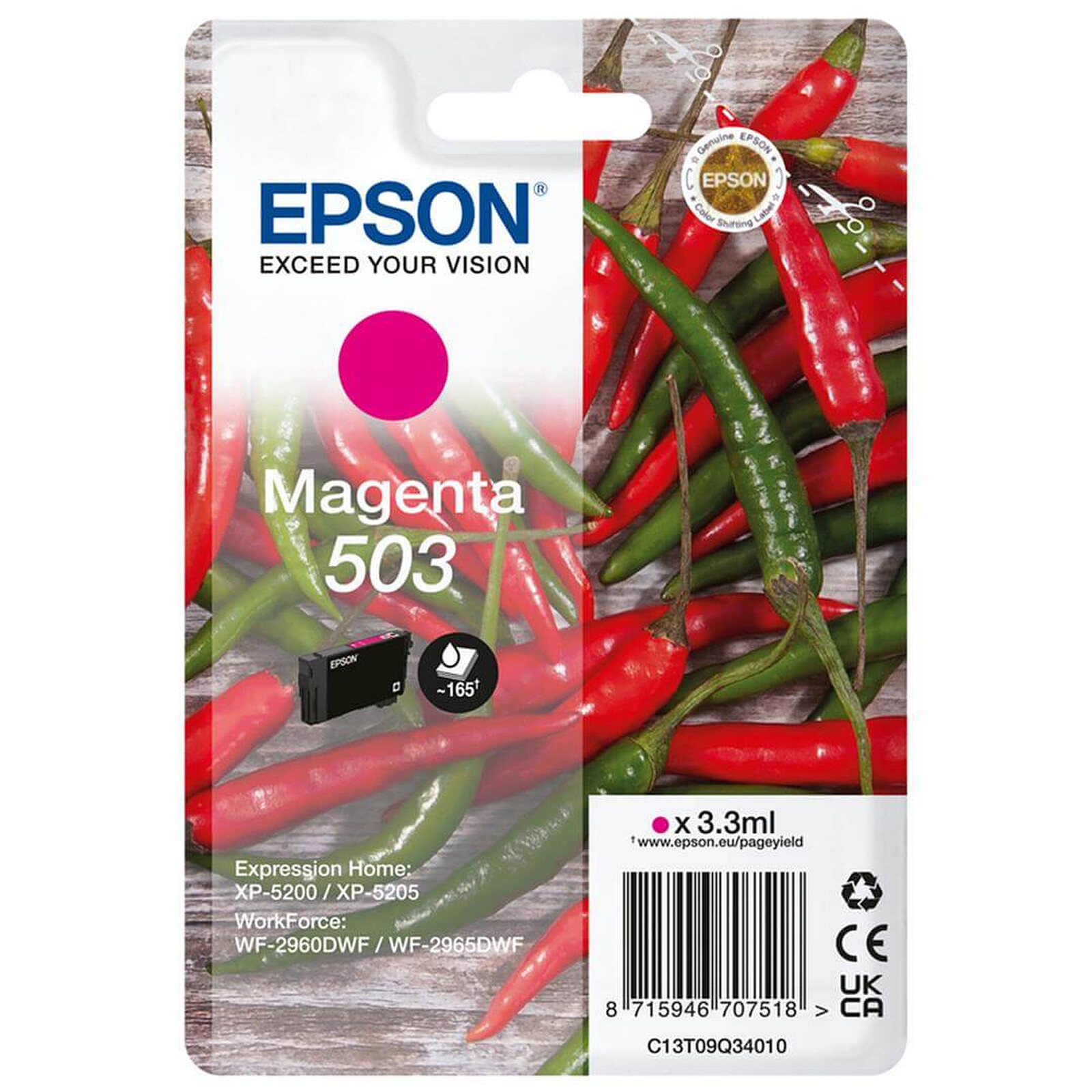Cartouche d'encre Epson Piment 503 Magenta - Autre vue