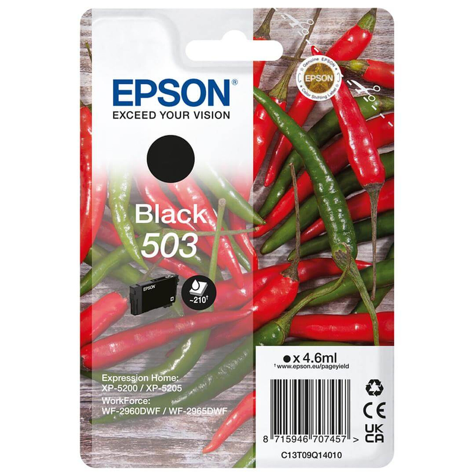 Cartouche d'encre Epson Piment 503 Noir - Autre vue