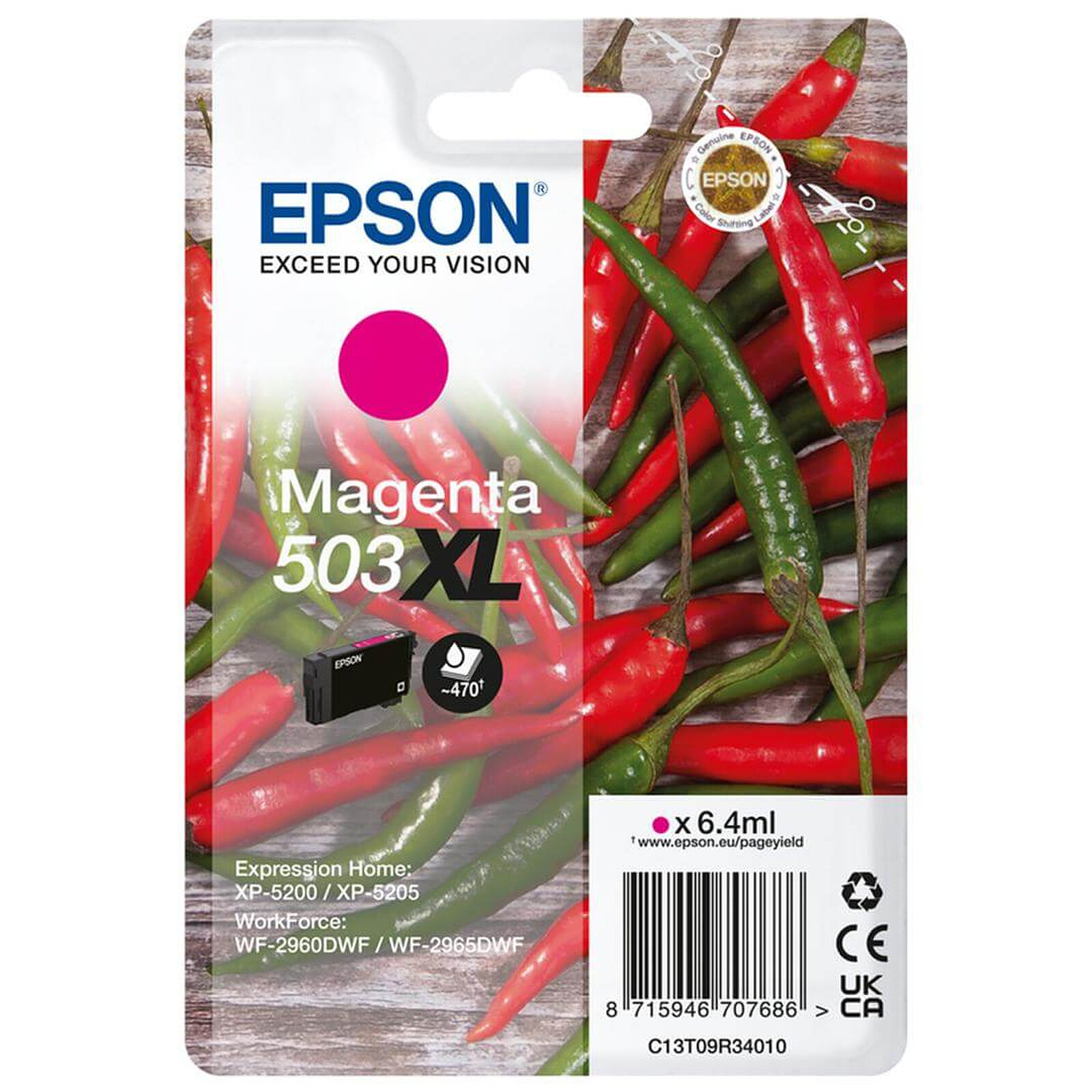 Cartouche d'encre Epson Piment 503XL Magenta - Autre vue