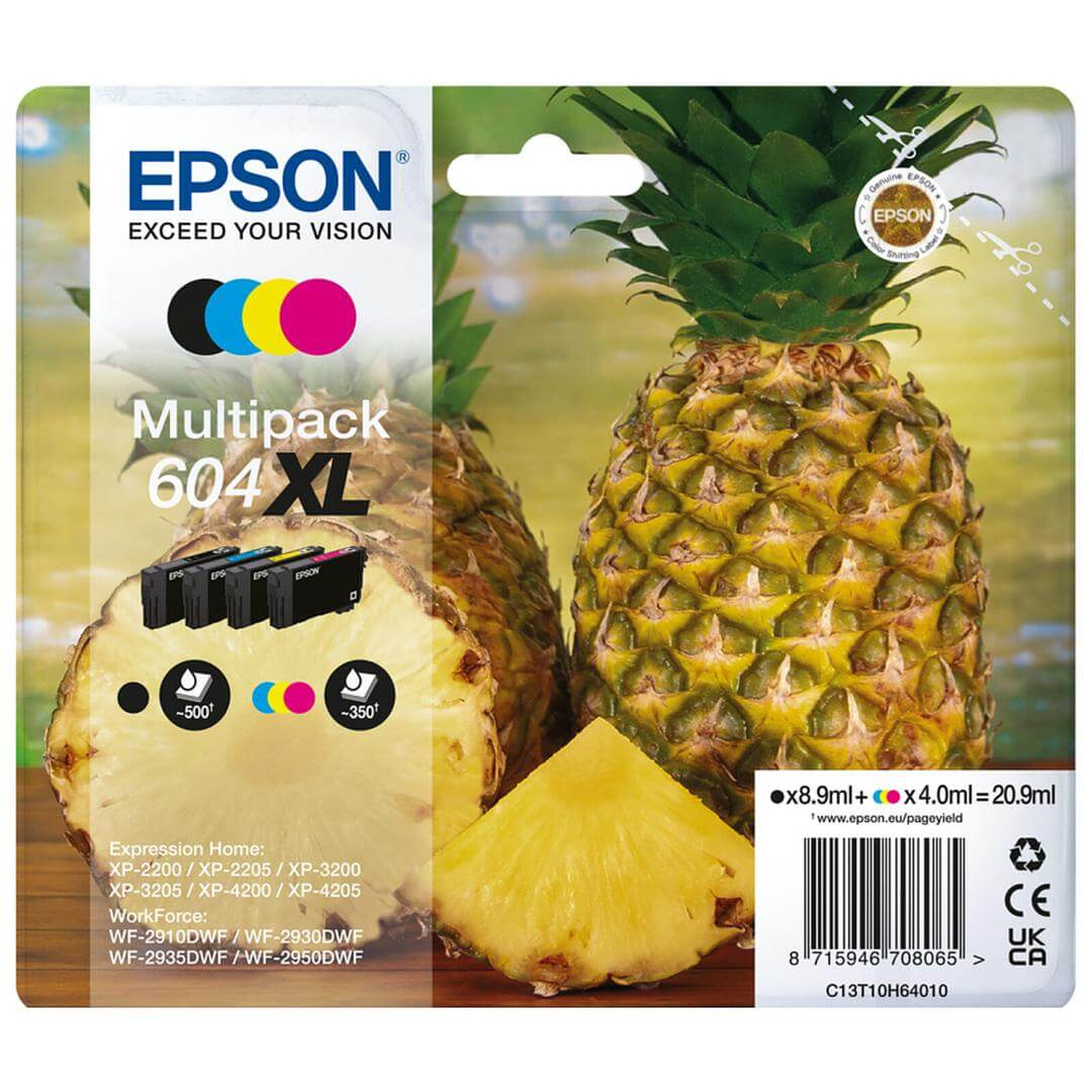 Cartouche d'encre Epson Ananas Multipack 604XL - Autre vue