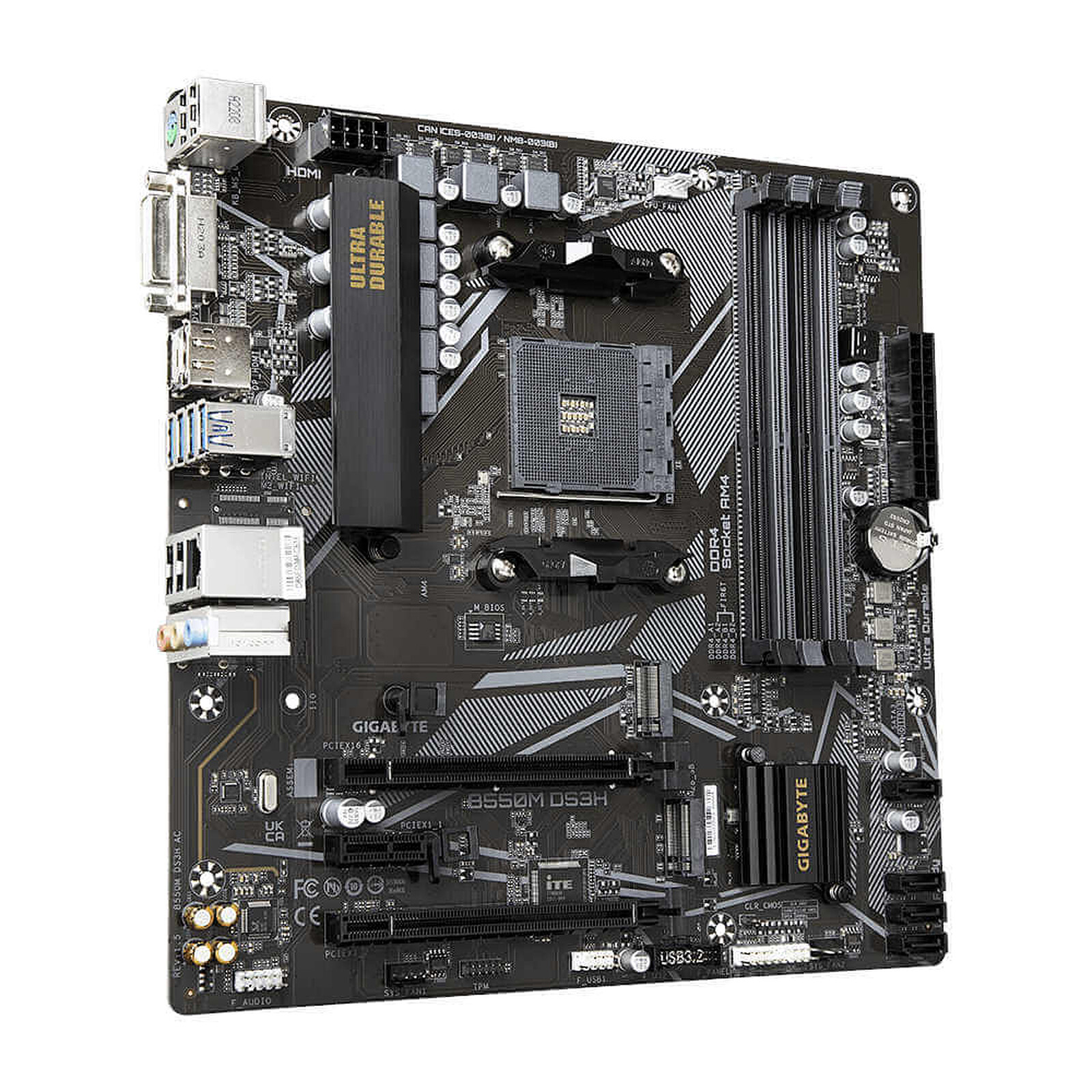 Carte mère Gigabyte B550M DS3H - Autre vue
