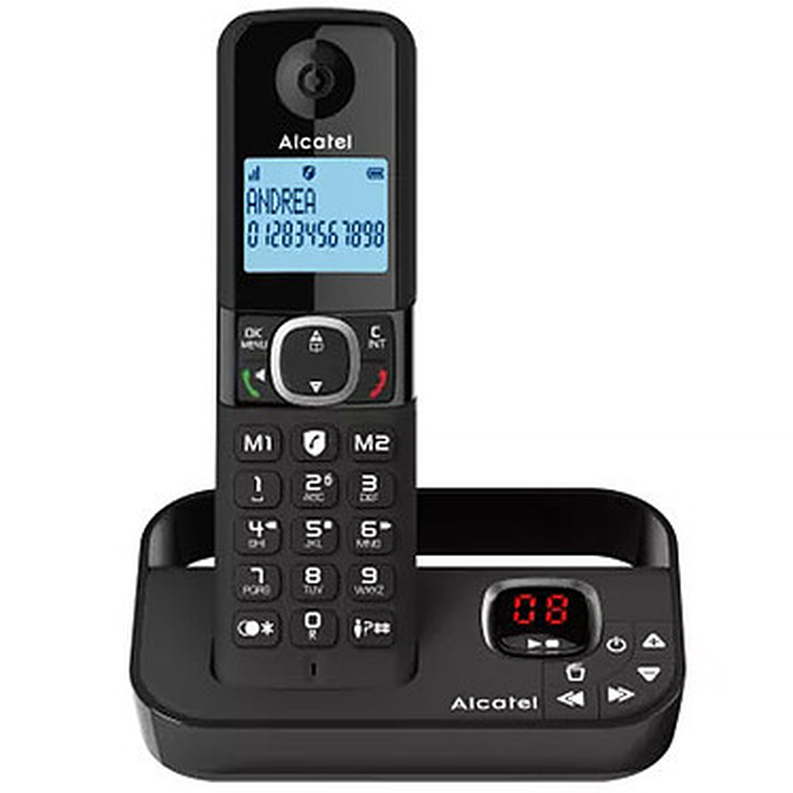 Téléphone fixe sans fil Alcatel F860 Voice Noir - Autre vue